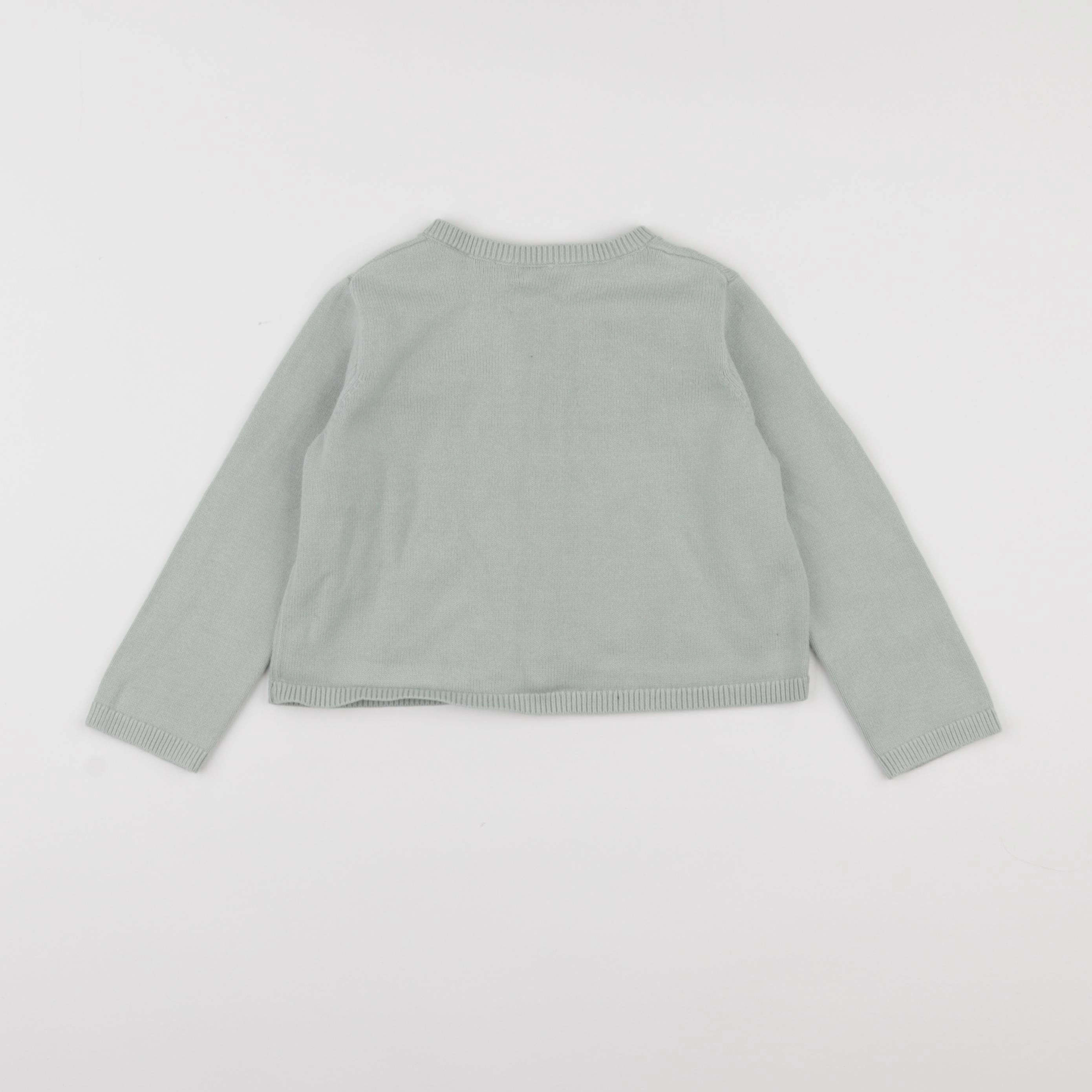 Petit Bateau - gilet vert - 36 mois