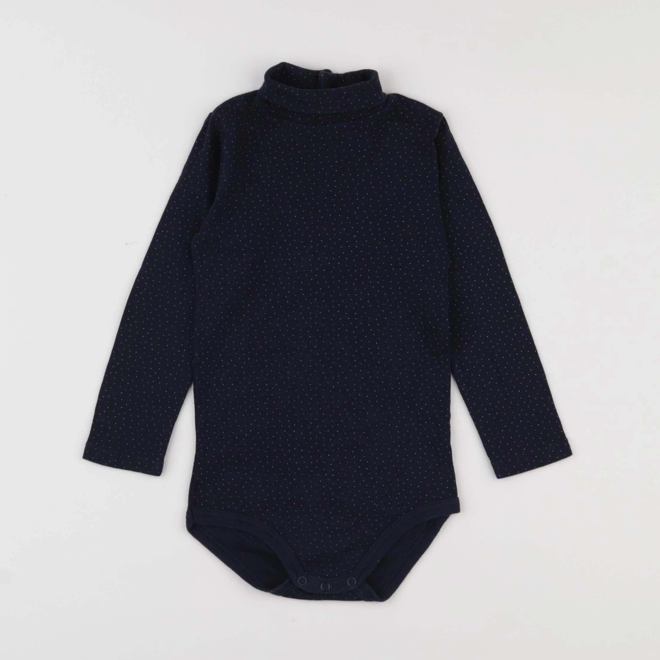 Petit Bateau - body à col bleu - 24 mois
