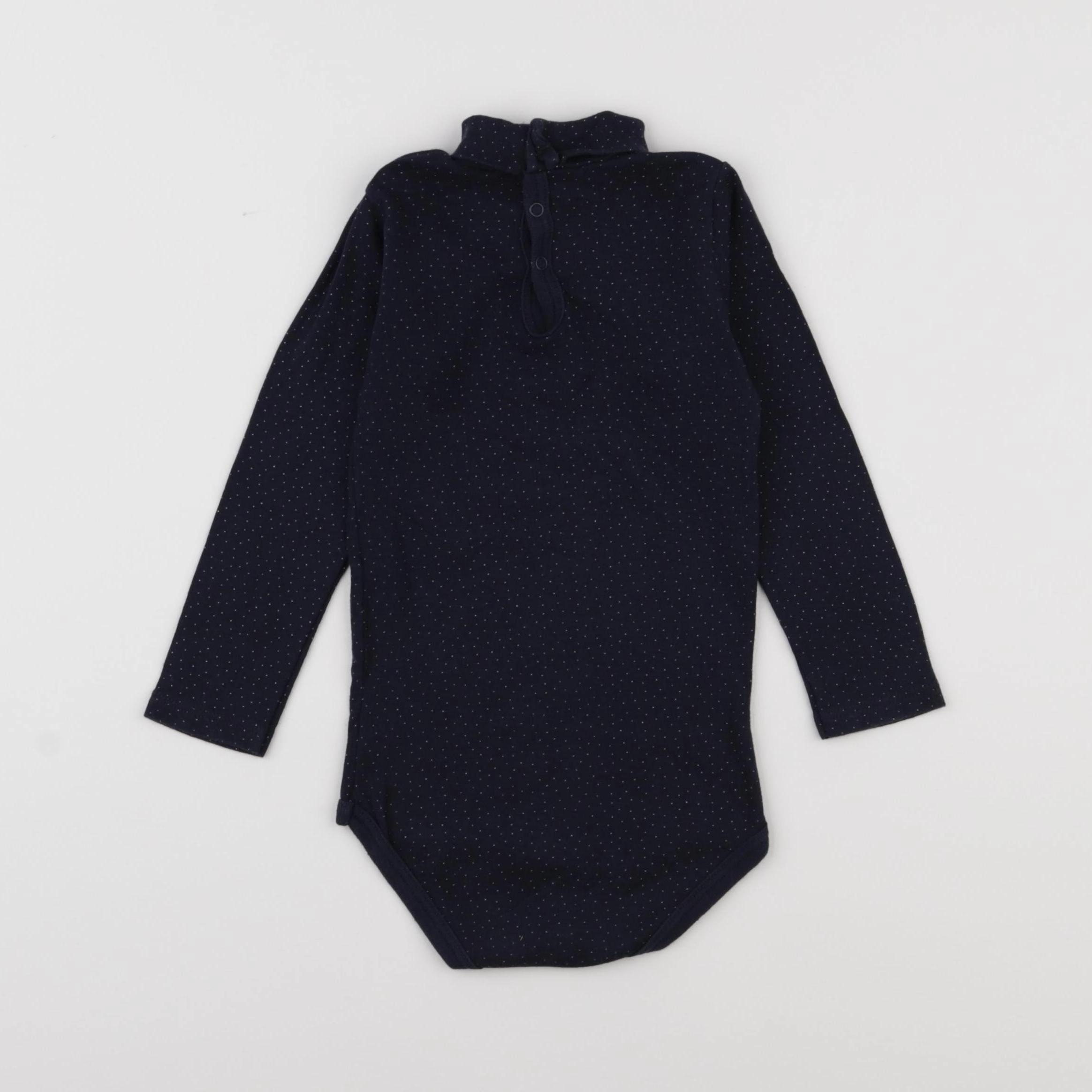 Petit Bateau - body à col bleu - 24 mois