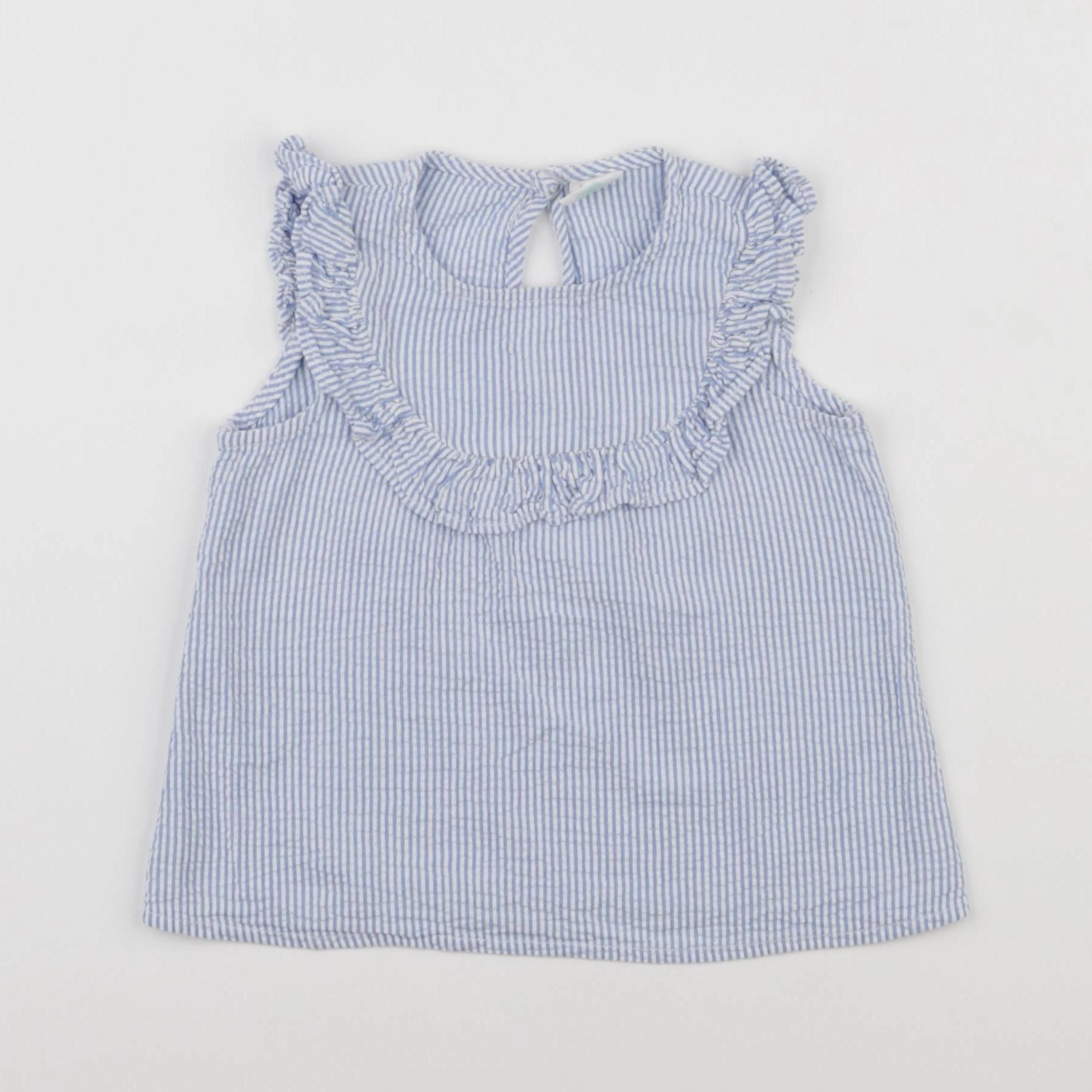 H&M - blouse bleu - 12 mois