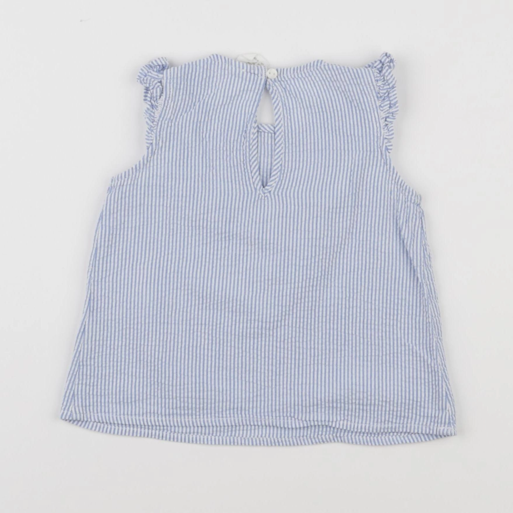 H&M - blouse bleu - 12 mois