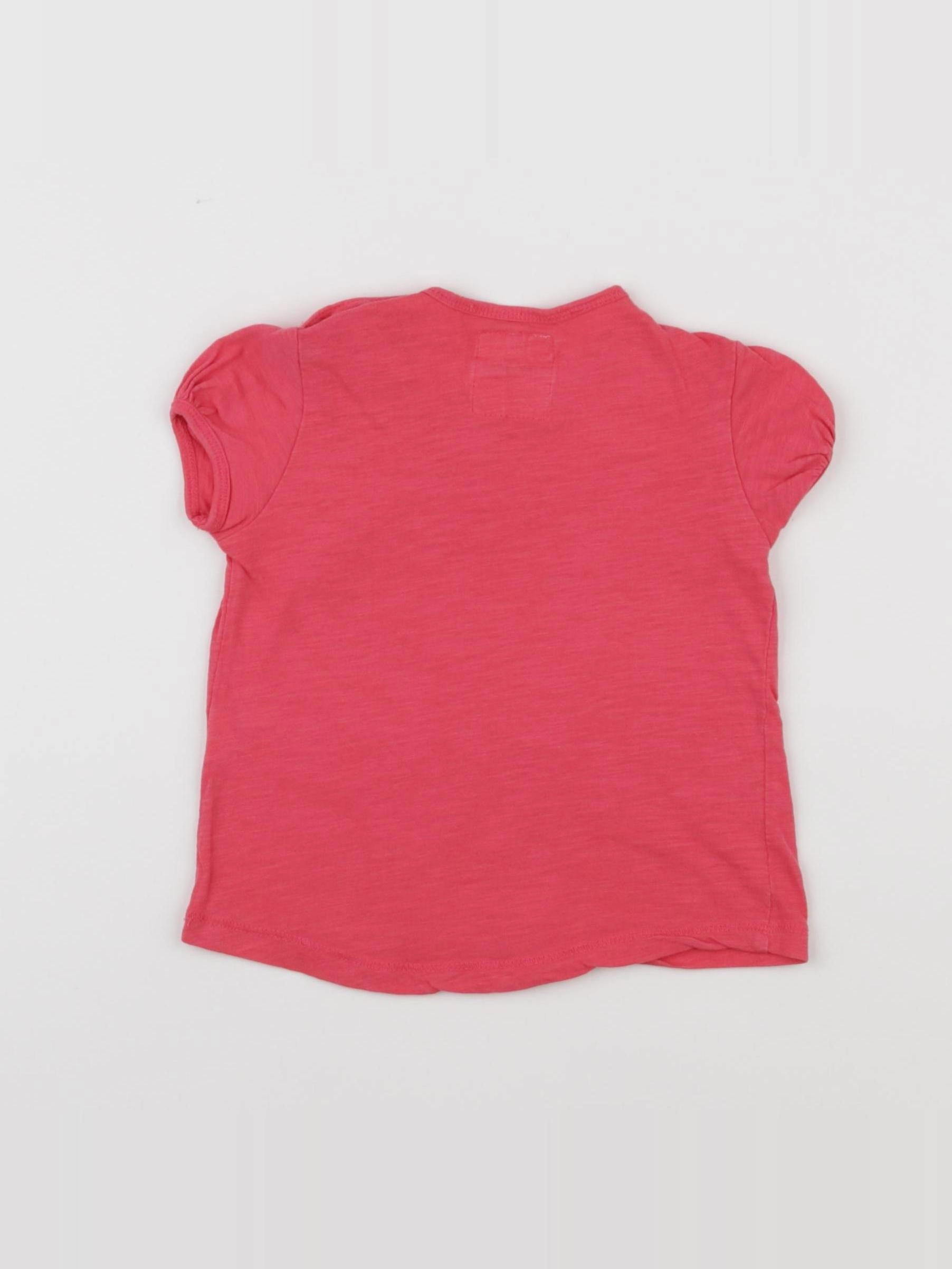 Zara - tee-shirt rose - 9/12 mois