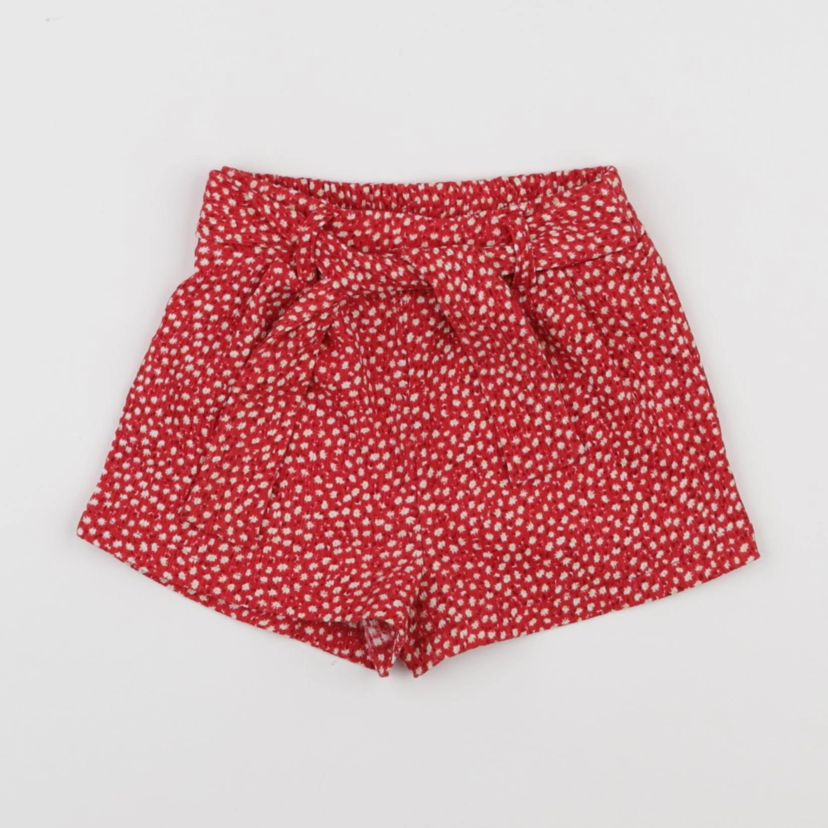 Mango - short rouge - 9/12 mois