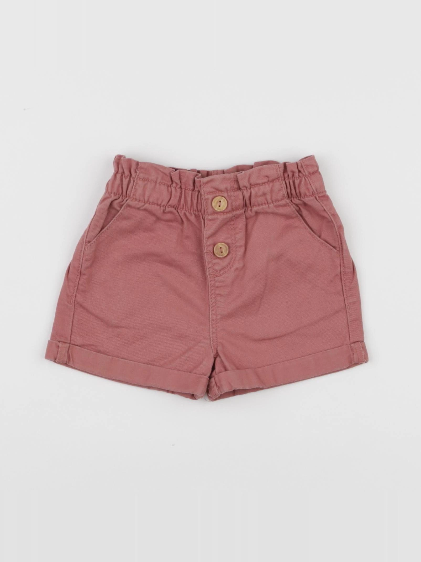 Vertbaudet - short rouge - 12 mois
