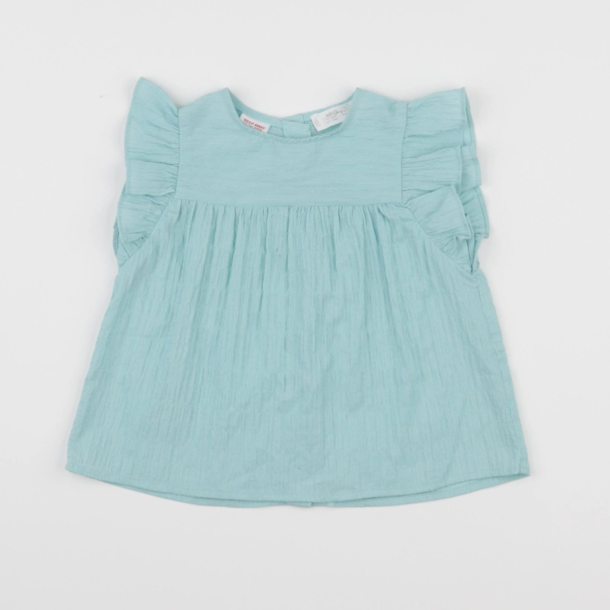 Mango - blouse bleu - 12/18 mois
