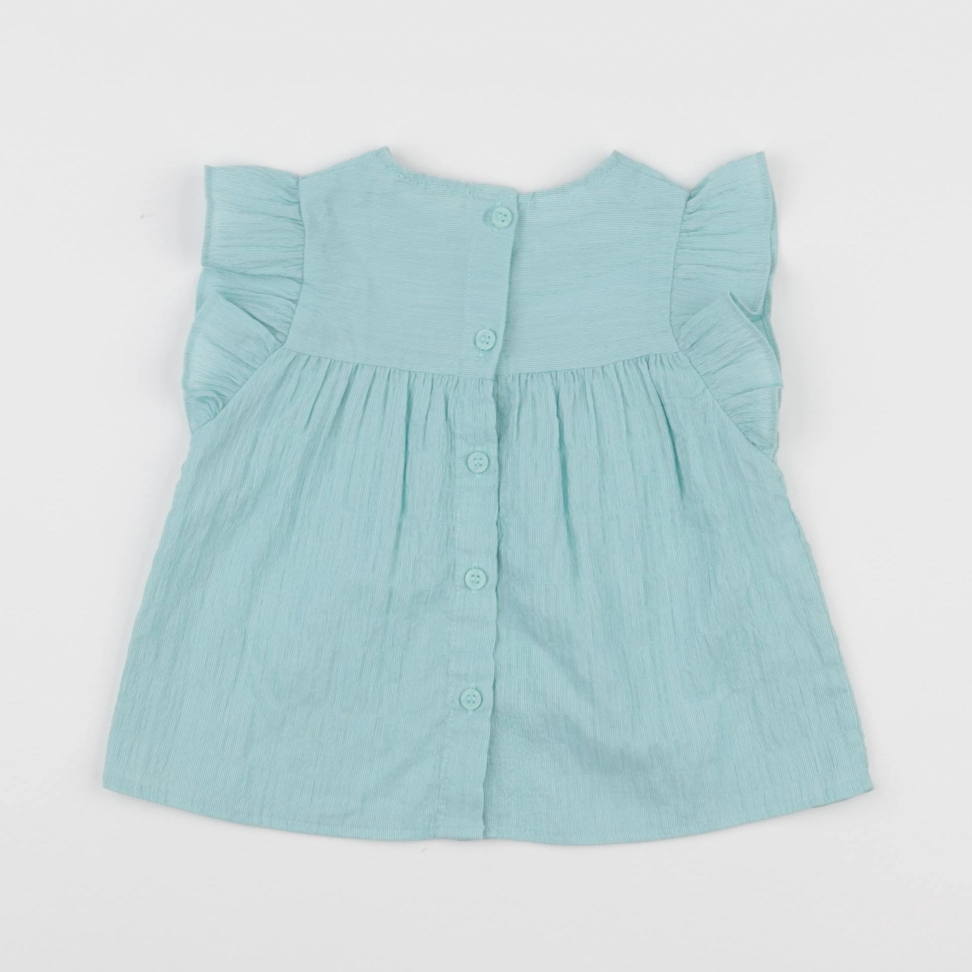 Mango - blouse bleu - 12/18 mois