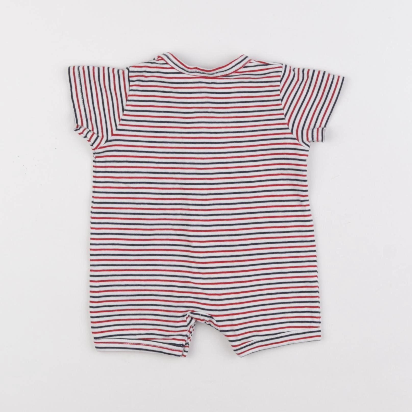 Vertbaudet - combinaison coton rouge - 1 mois