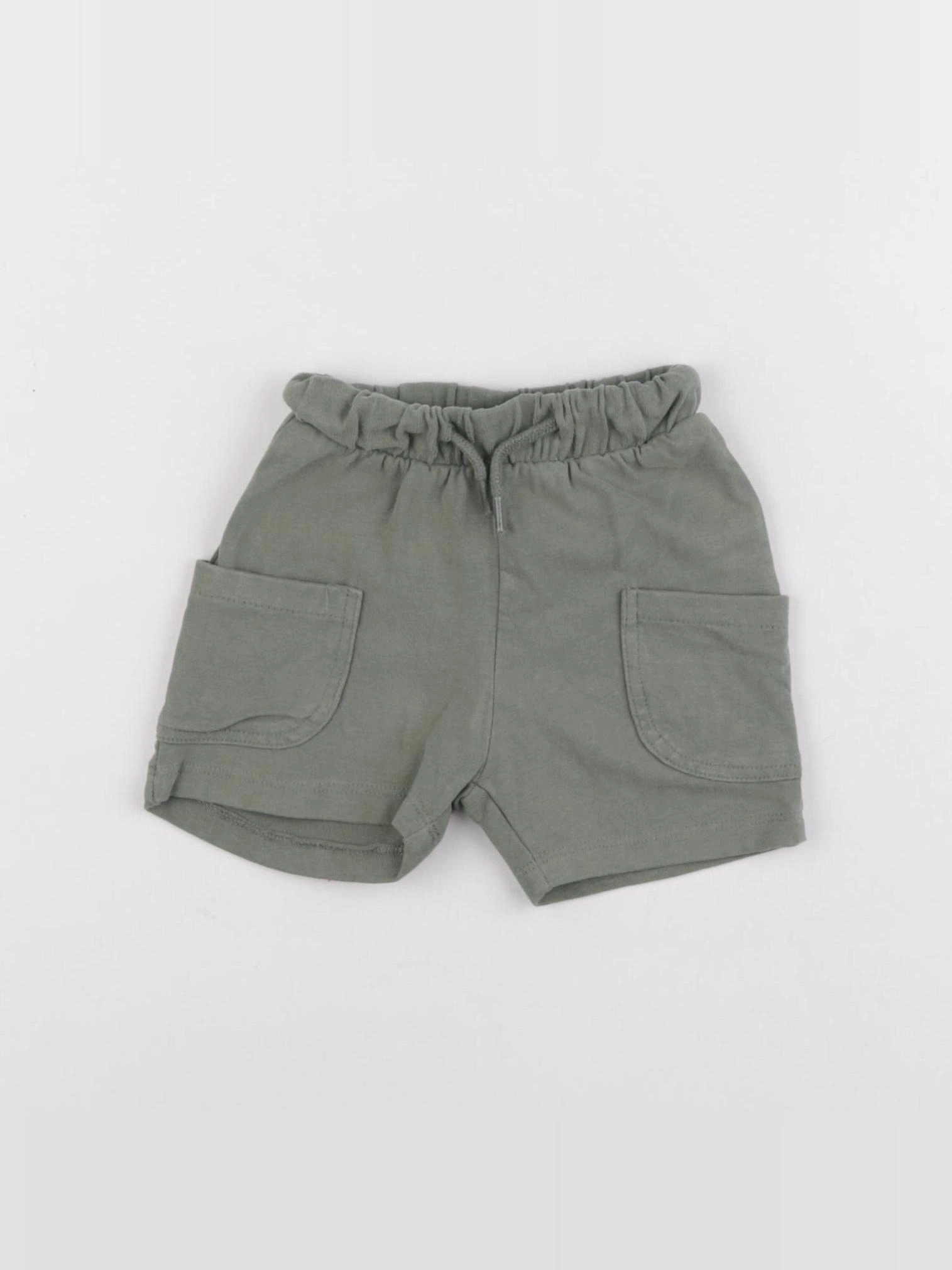 Vertbaudet - short coton vert - 3 mois