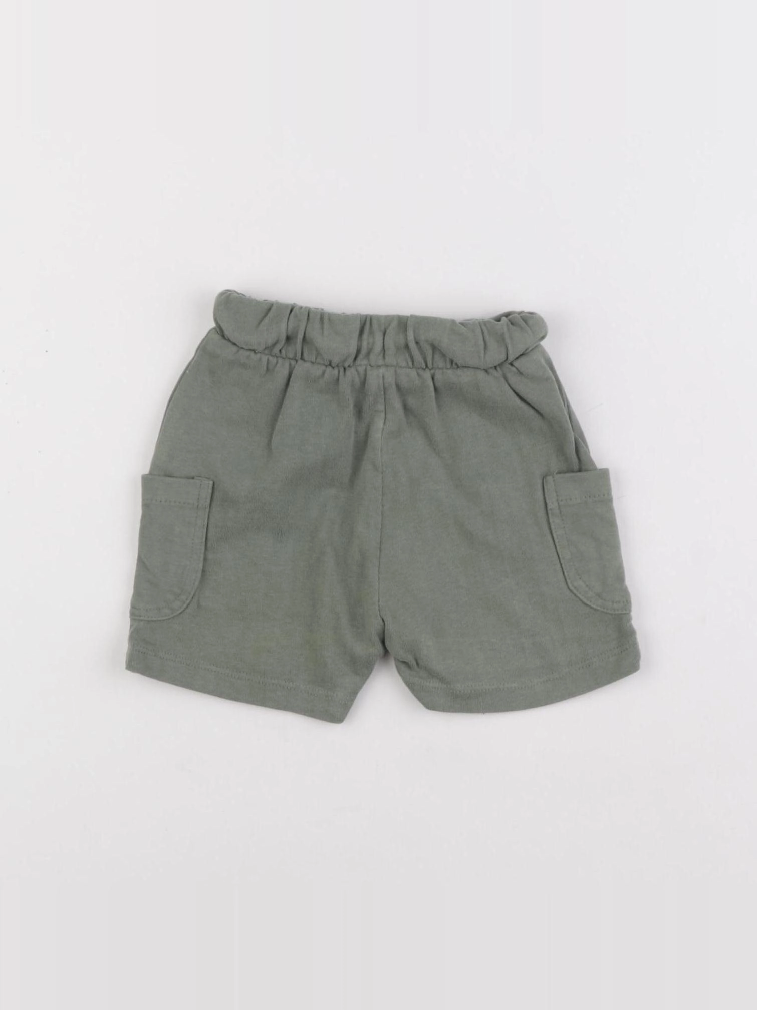 Vertbaudet - short coton vert - 3 mois