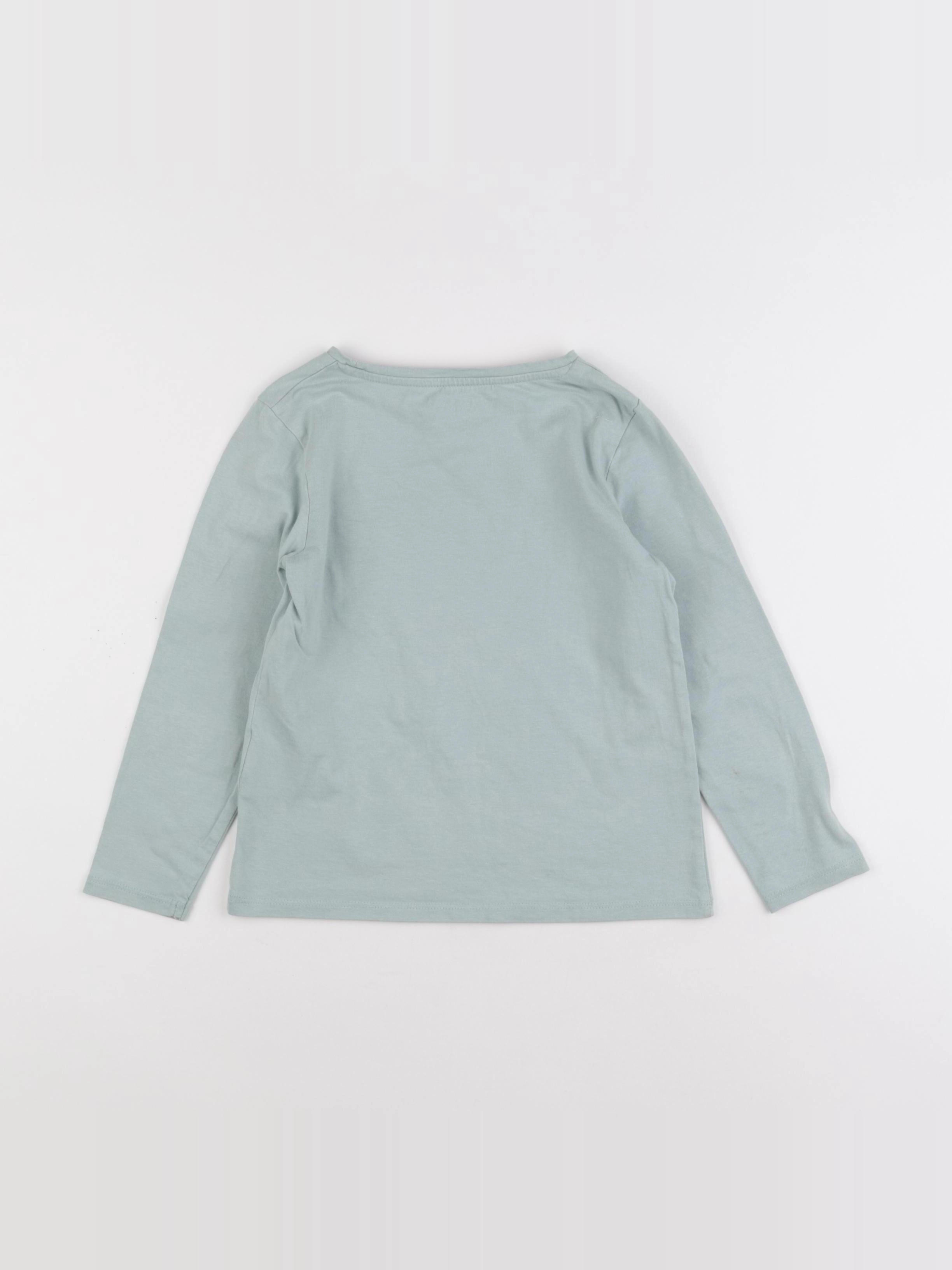 Vertbaudet - tee-shirt vert, or - 6 ans