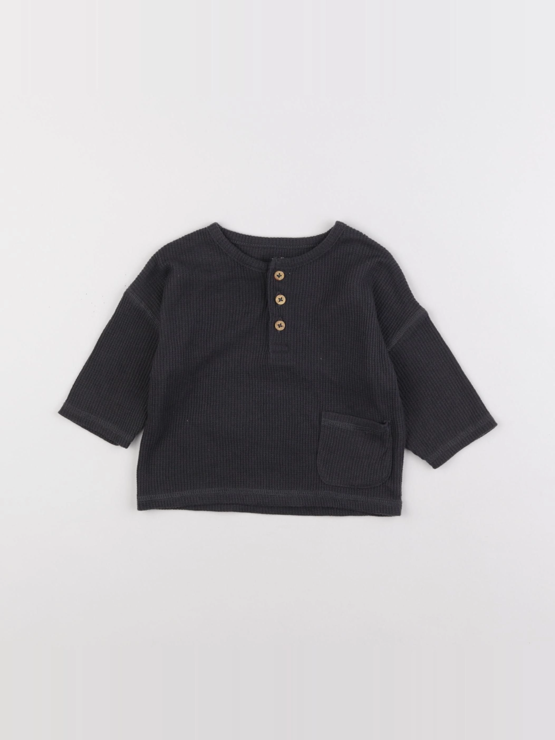 Vertbaudet - tee-shirt gris - 9 mois