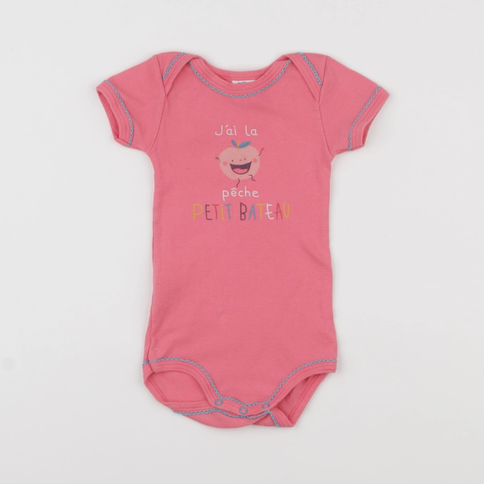 Petit Bateau - body rose - 9 mois