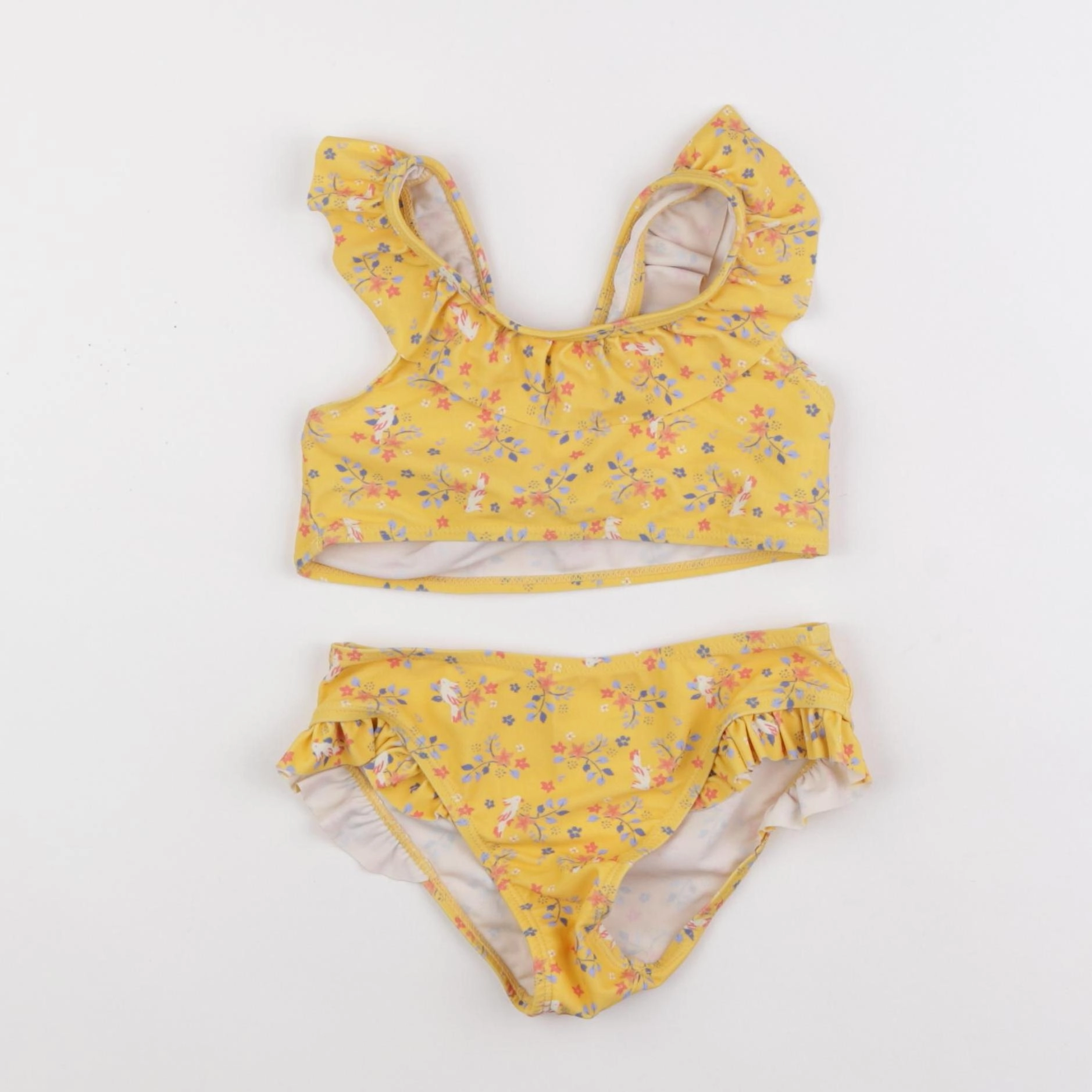 Vertbaudet - maillot de bain jaune - 6 ans