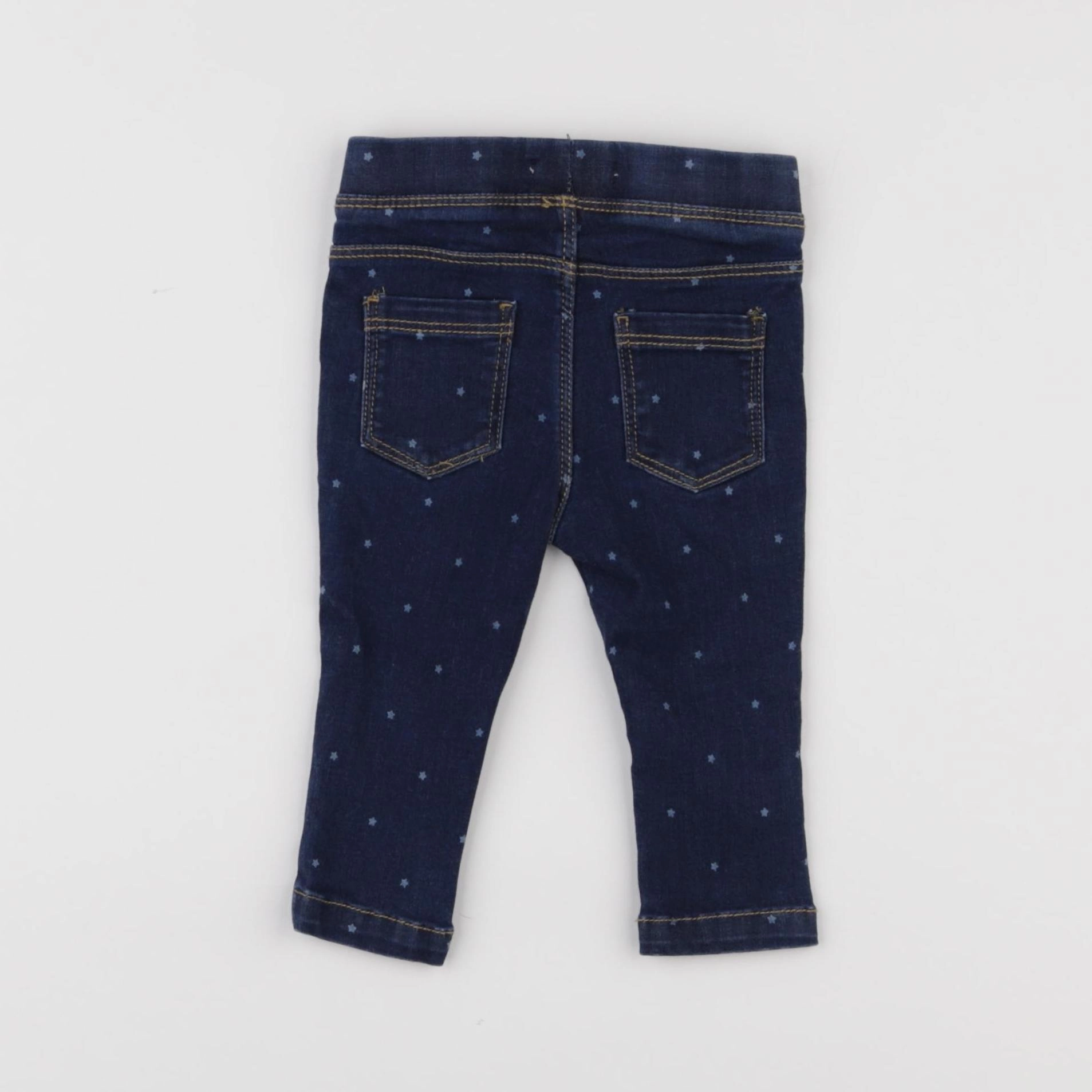 Vertbaudet - jegging bleu - 6 mois