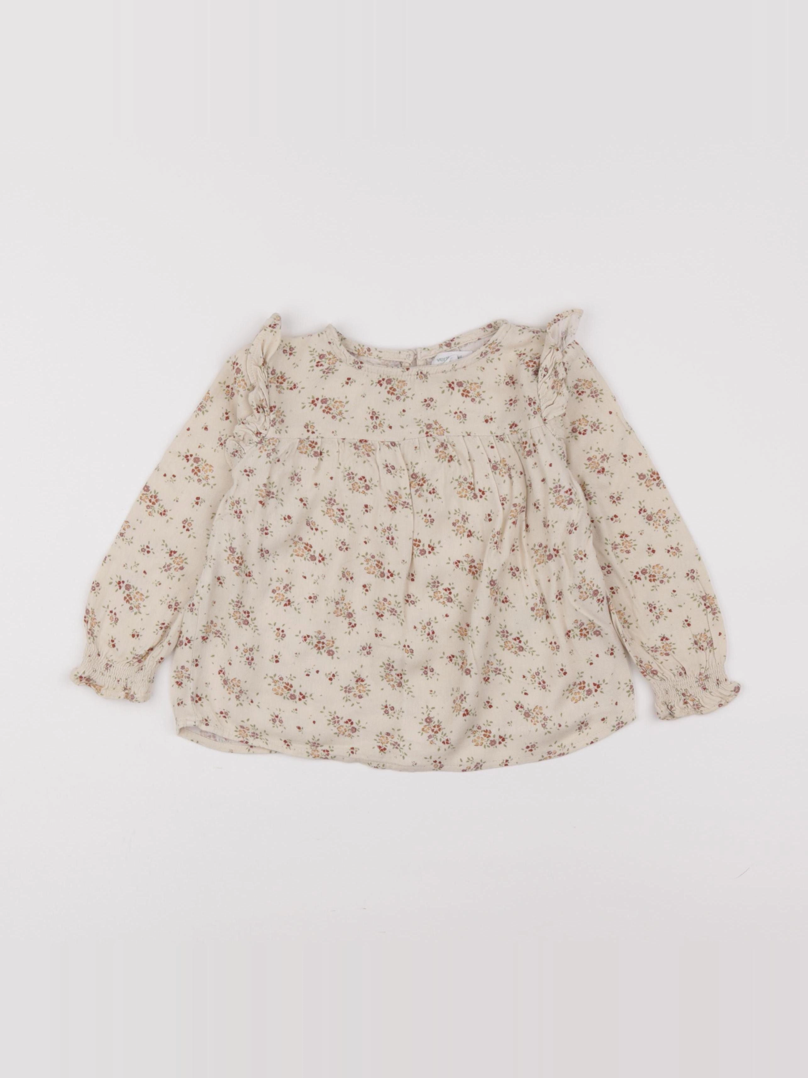 Vertbaudet - blouse beige - 3 ans