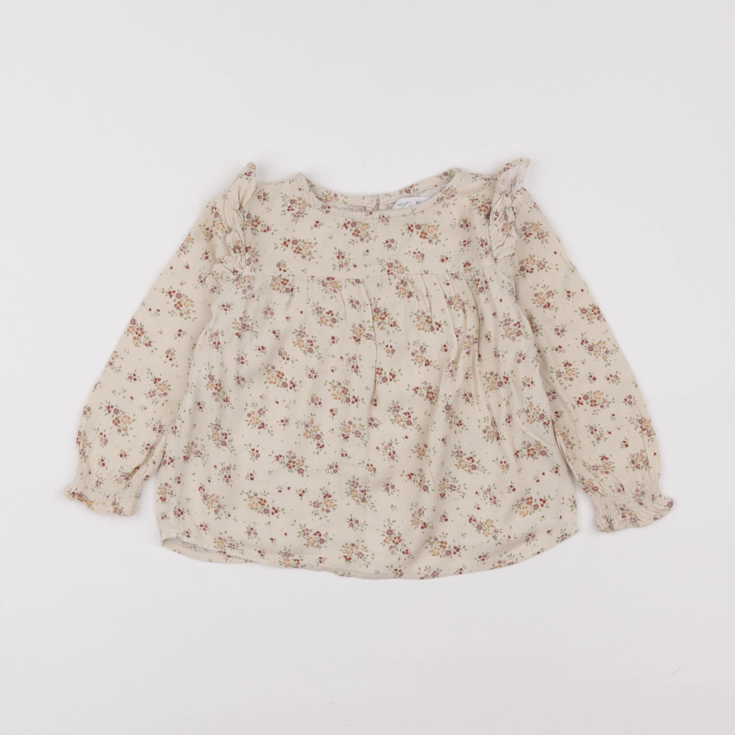 Vertbaudet - blouse beige - 3 ans
