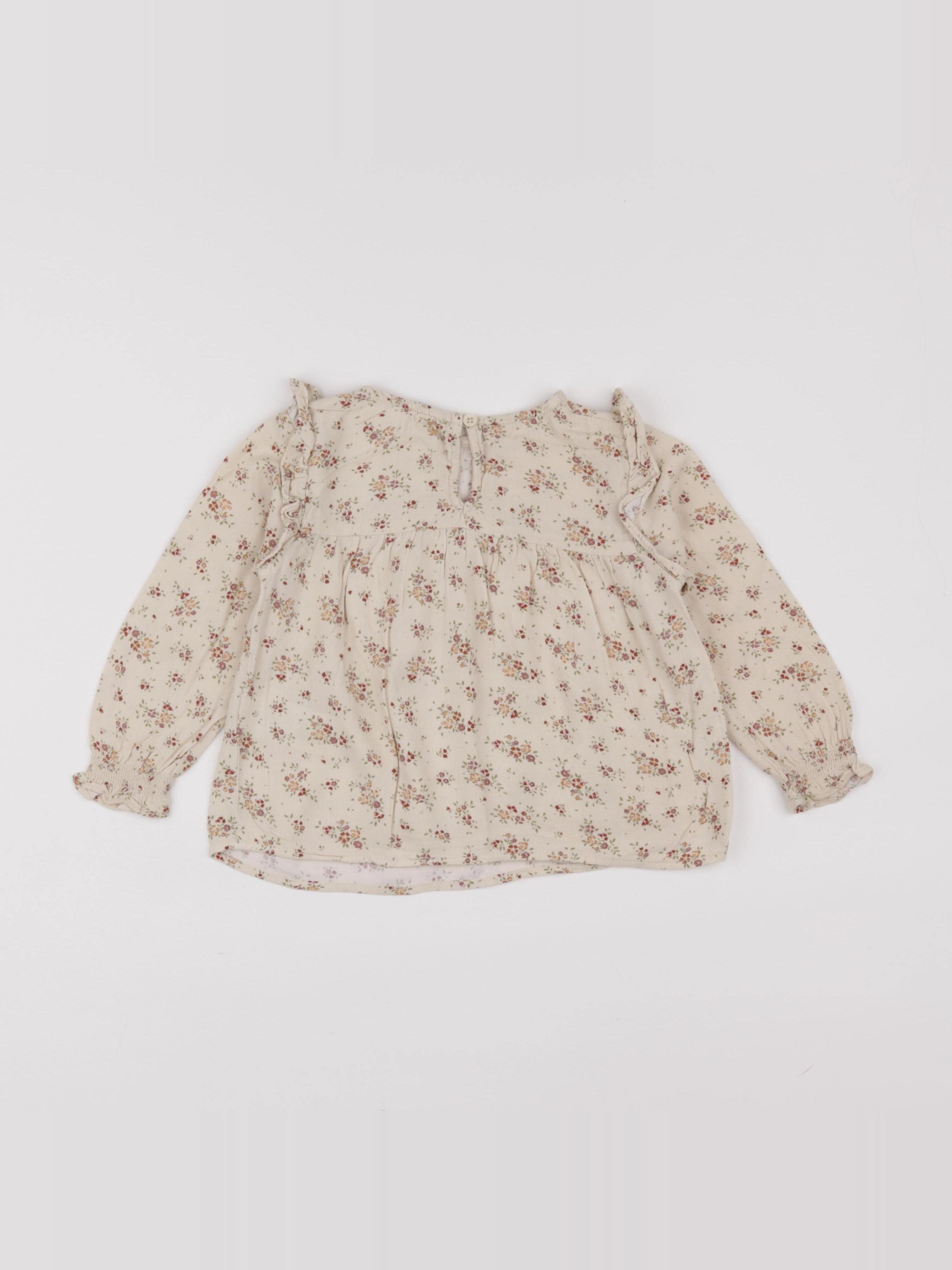 Vertbaudet - blouse beige - 3 ans