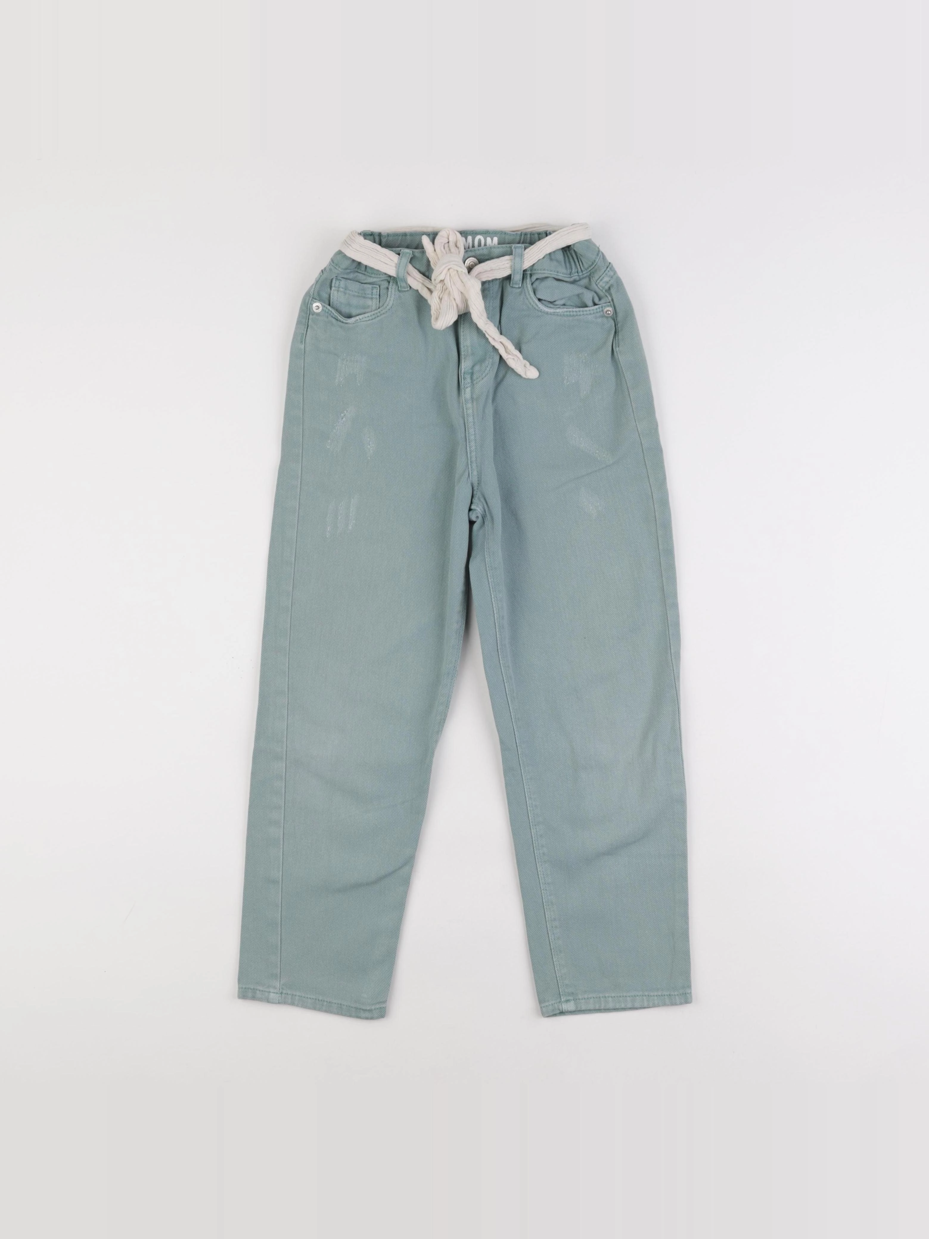 Vertbaudet - pantalon vert, bleu - 8 ans