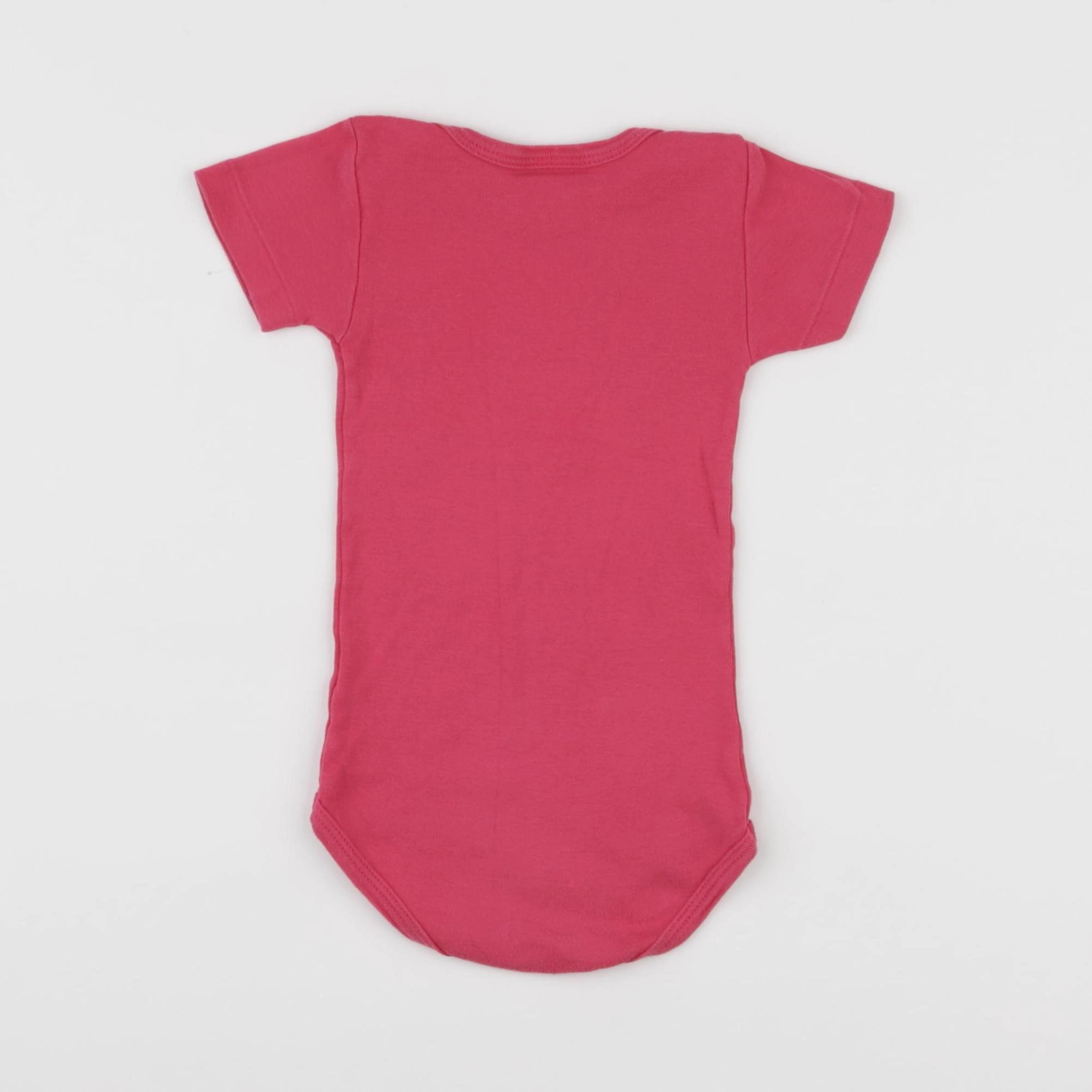 Petit Bateau - body rose - 12 mois