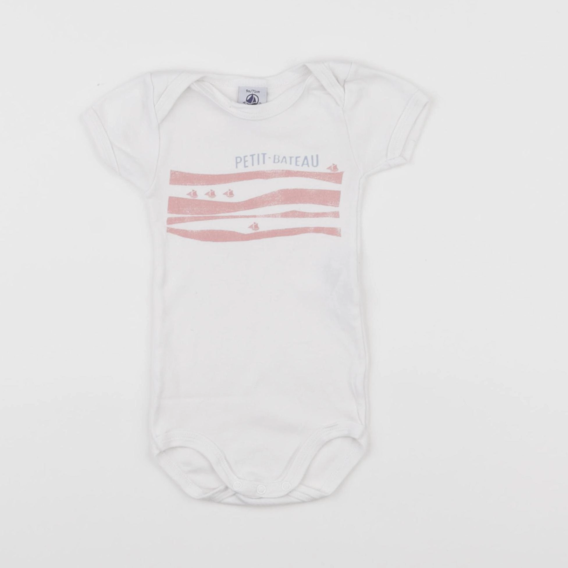 Petit Bateau - body rose - 9 mois