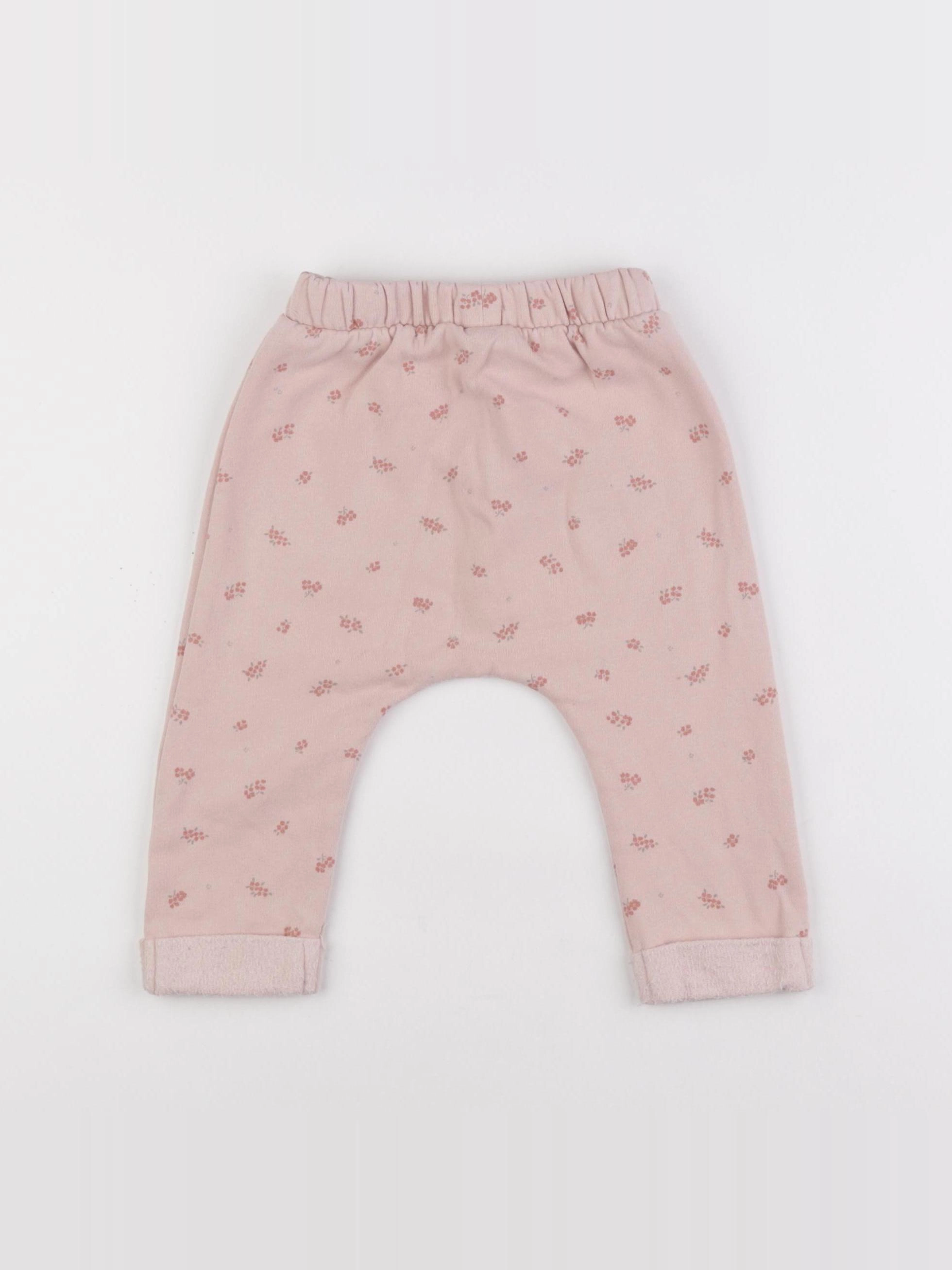 Vertbaudet - sarouel rose - 12 mois