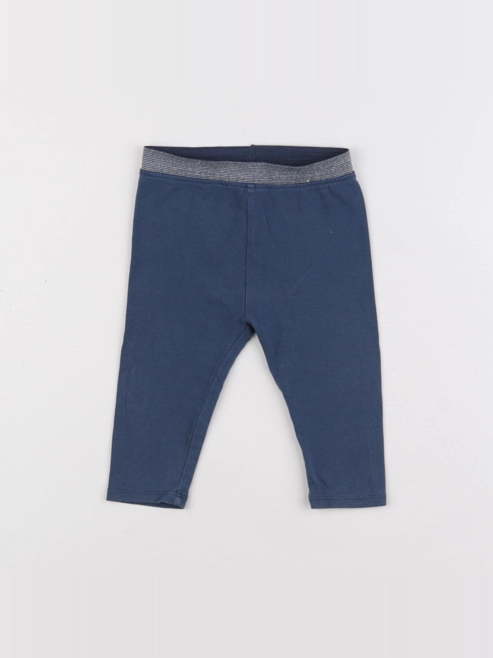 Vertbaudet - legging bleu - 9 mois