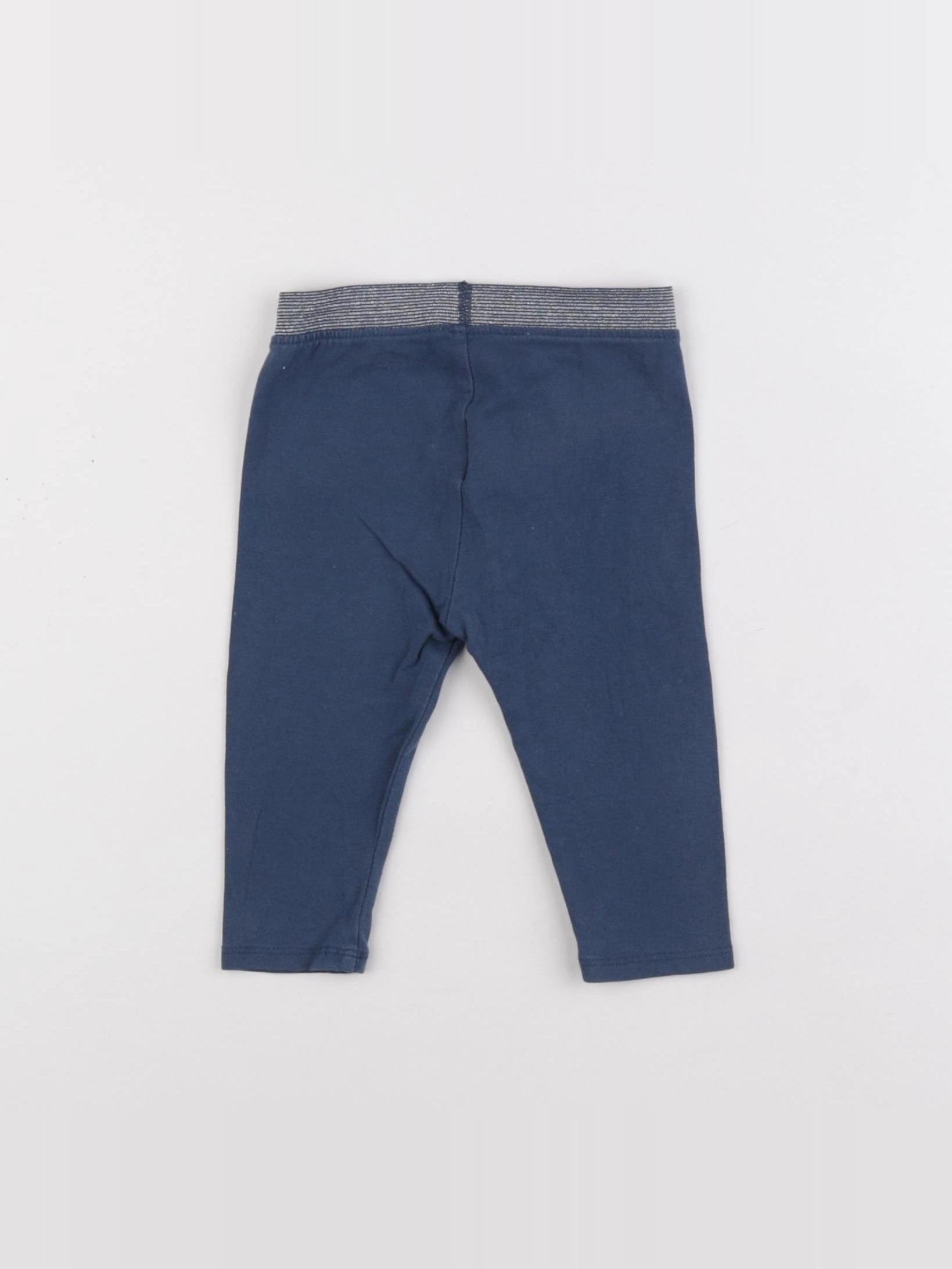 Vertbaudet - legging bleu - 9 mois