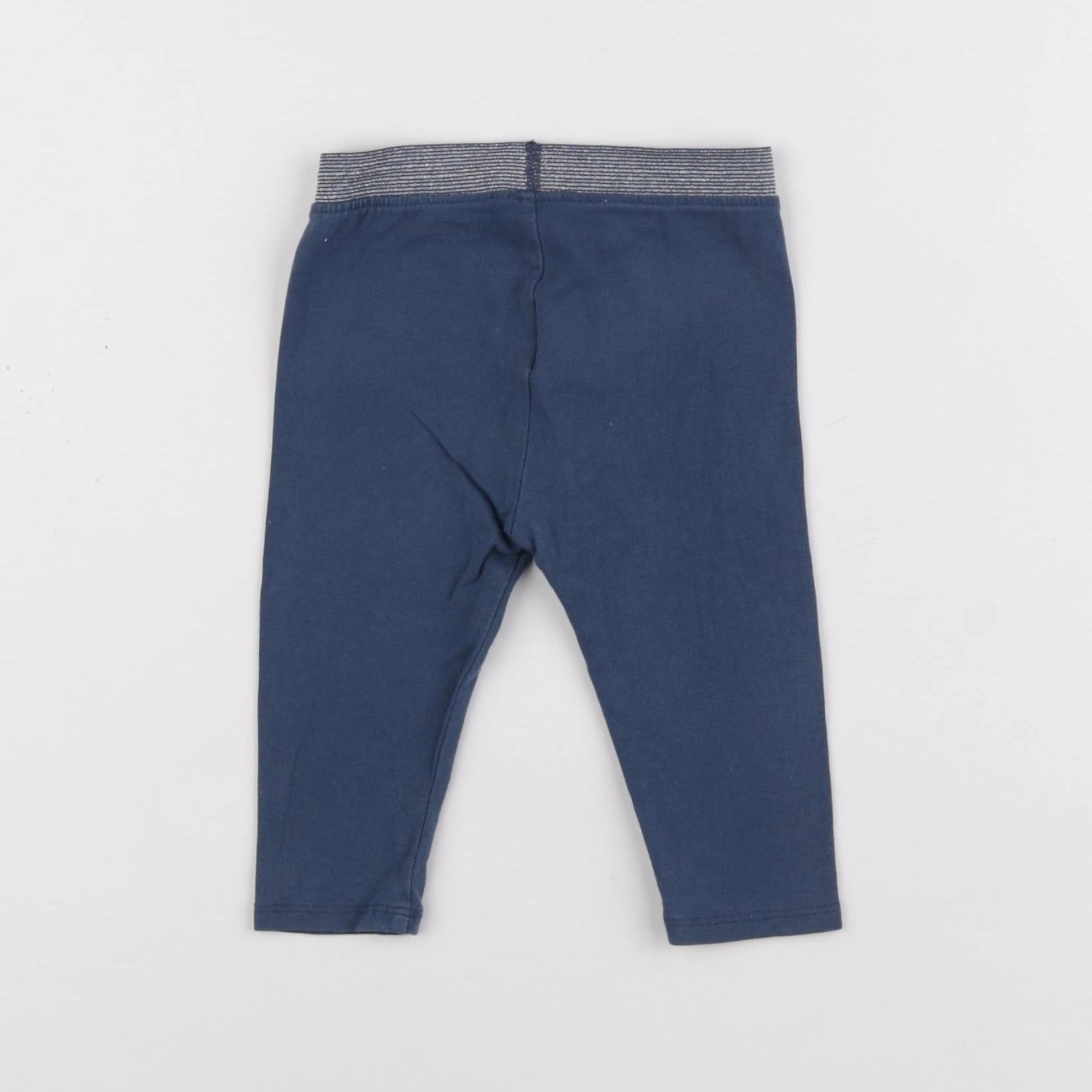 Vertbaudet - legging bleu - 9 mois