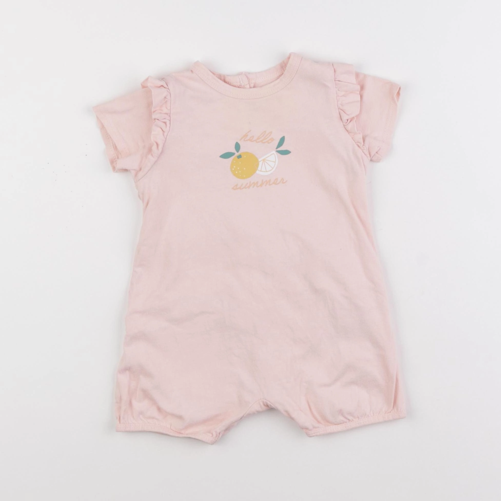 Vertbaudet - combinaison rose - 9 mois