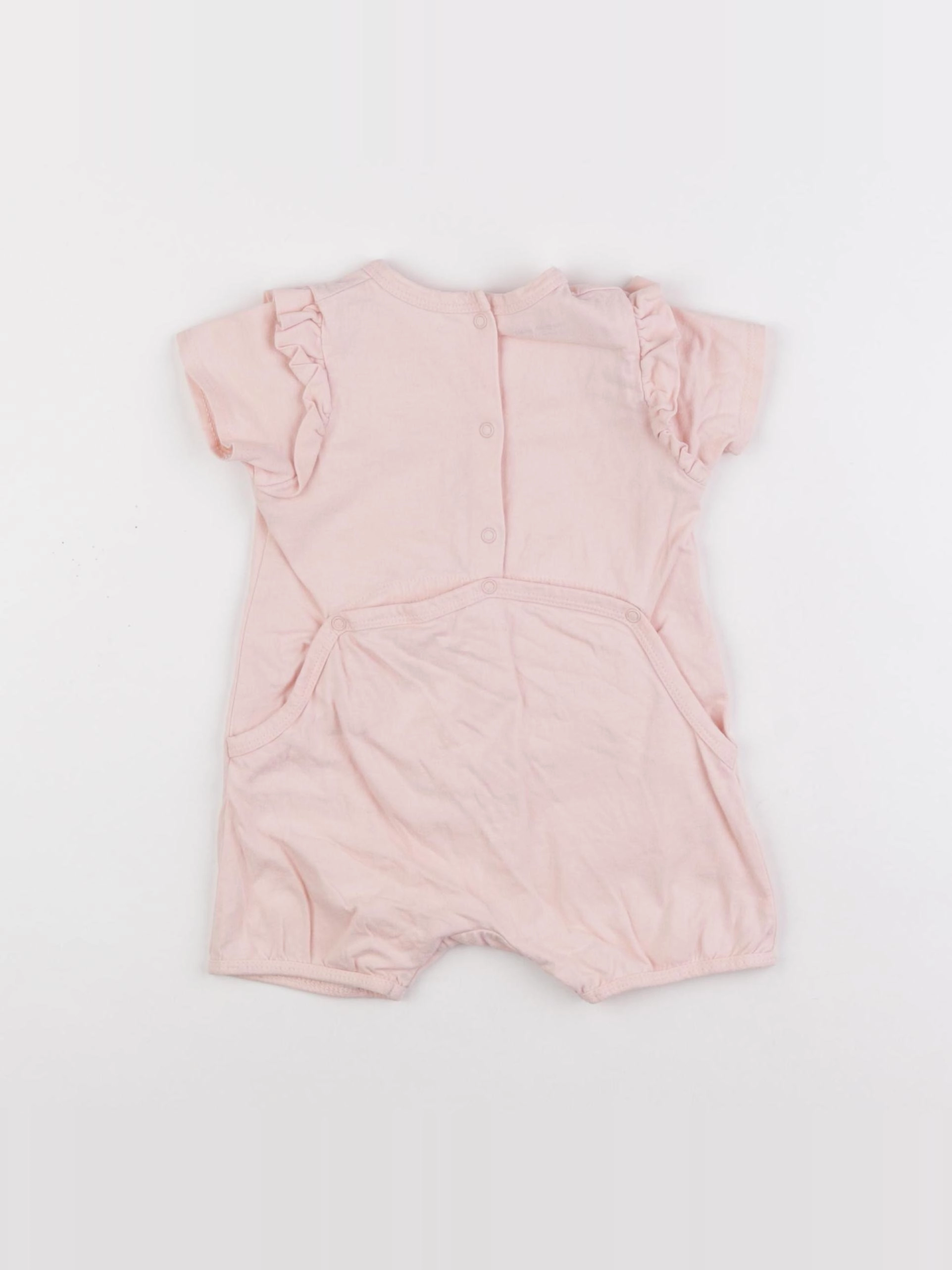 Vertbaudet - combinaison rose - 9 mois