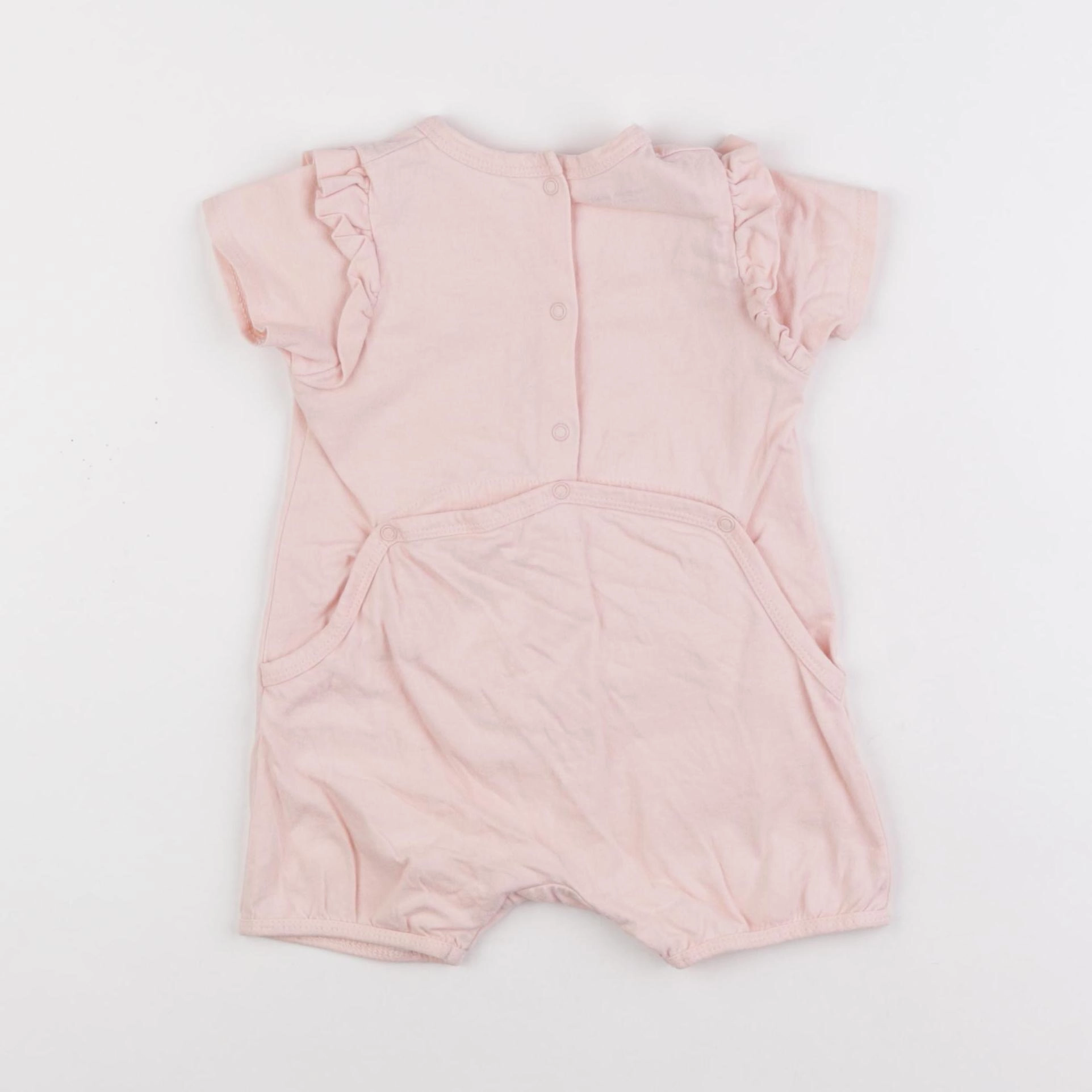 Vertbaudet - combinaison rose - 9 mois