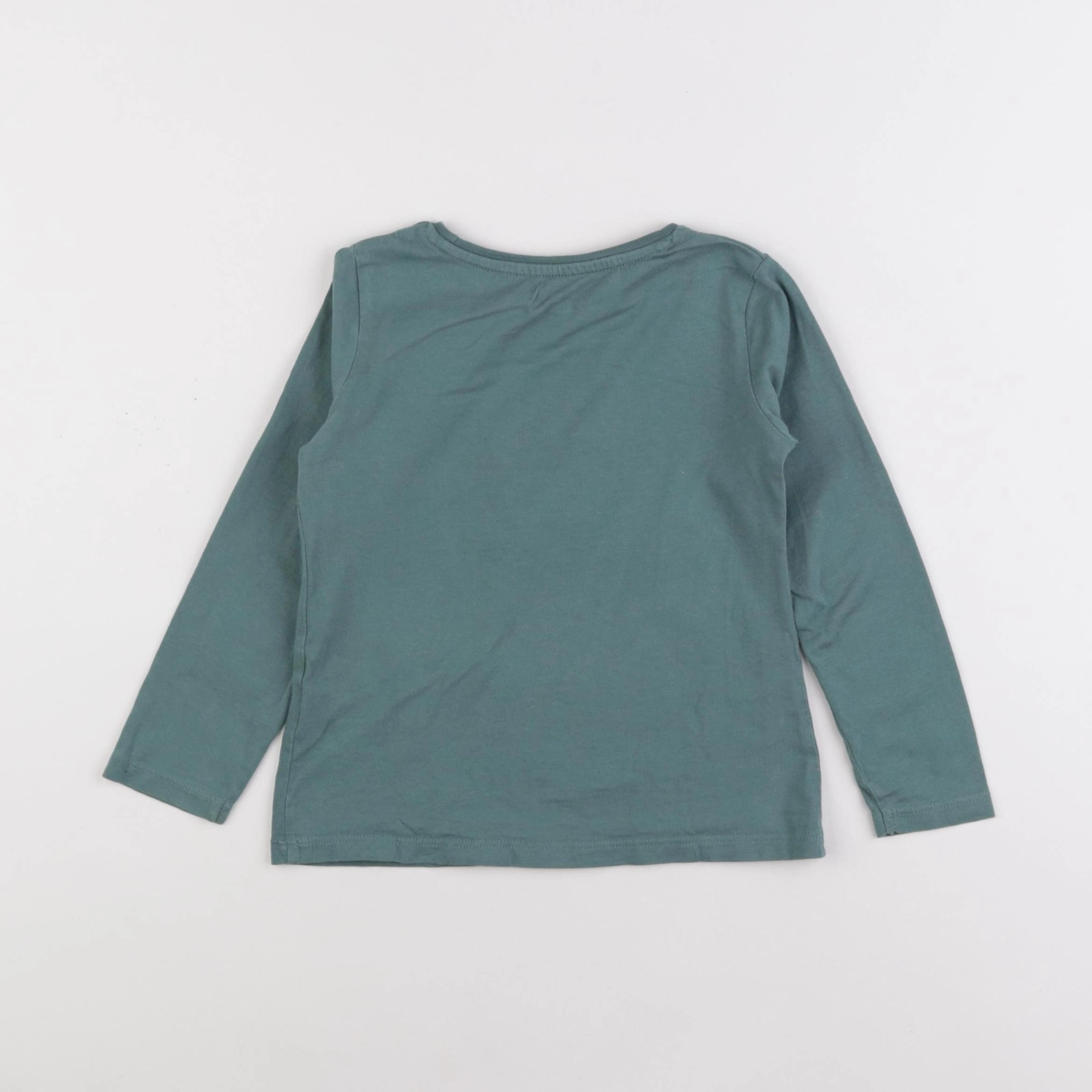 Vertbaudet - tee-shirt vert - 4 ans