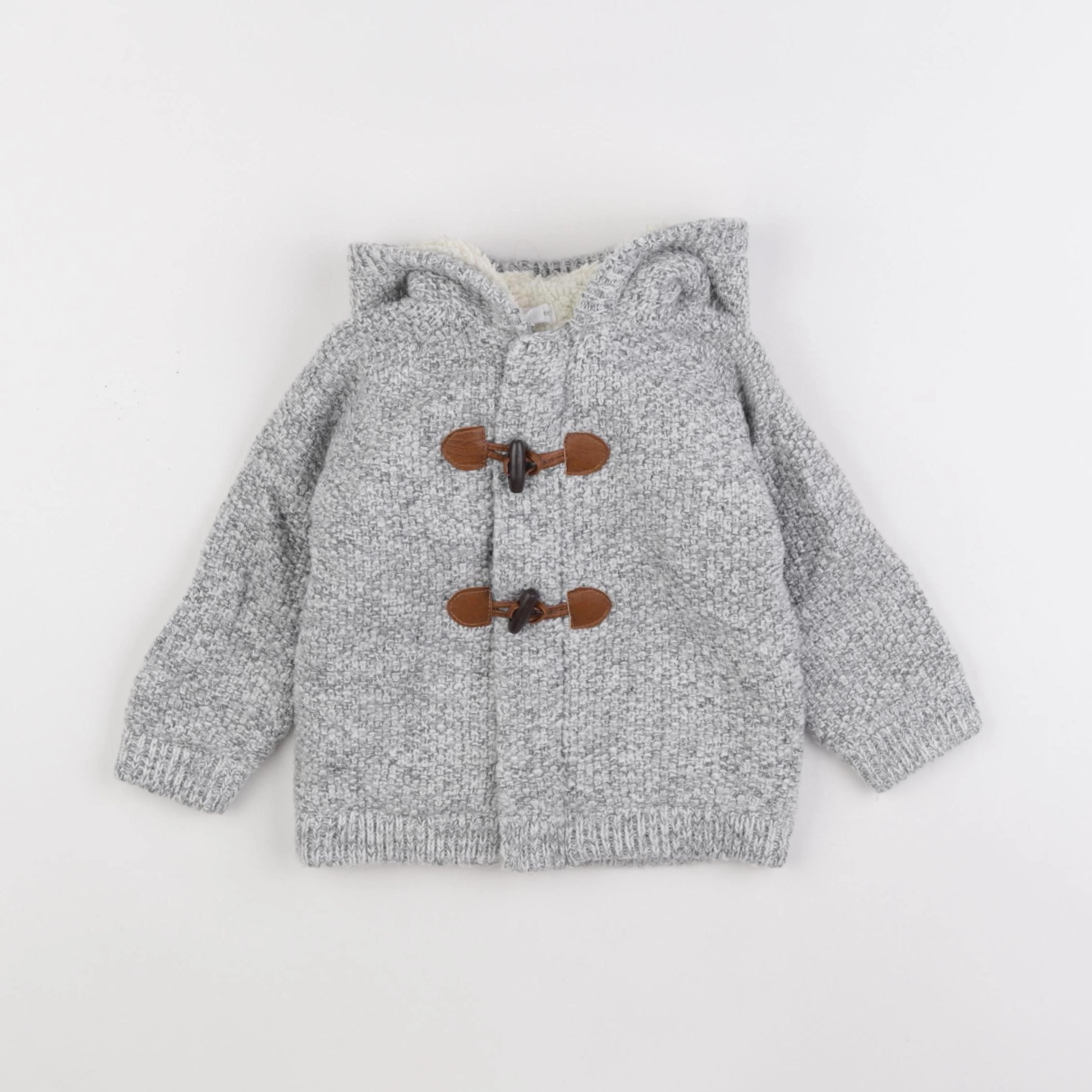 Vertbaudet - gilet gris - 18 mois
