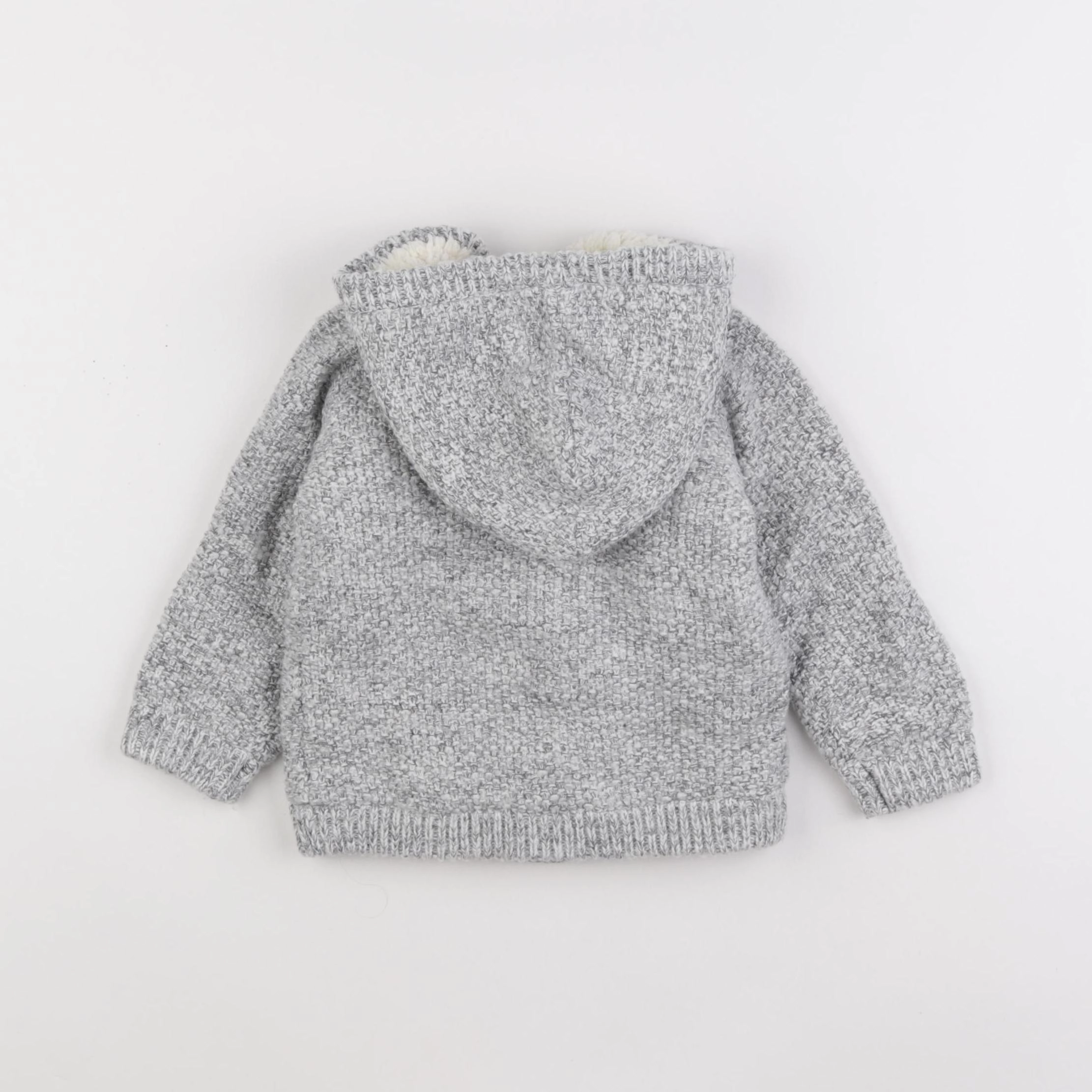 Vertbaudet - gilet gris - 18 mois