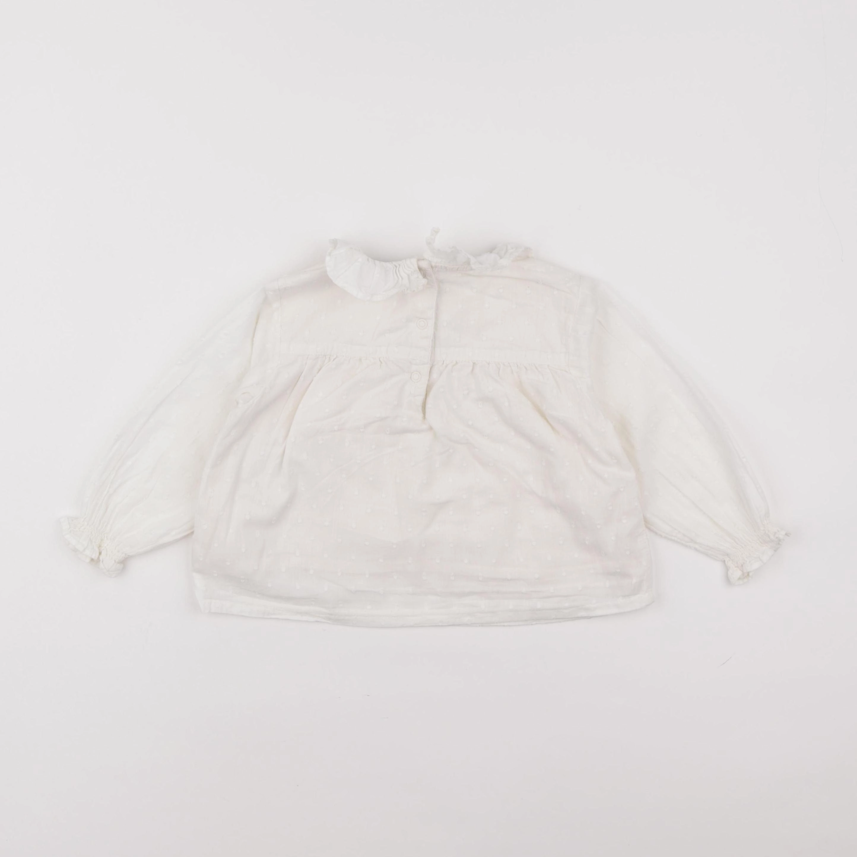 Vertbaudet - blouse blanc - 2 ans