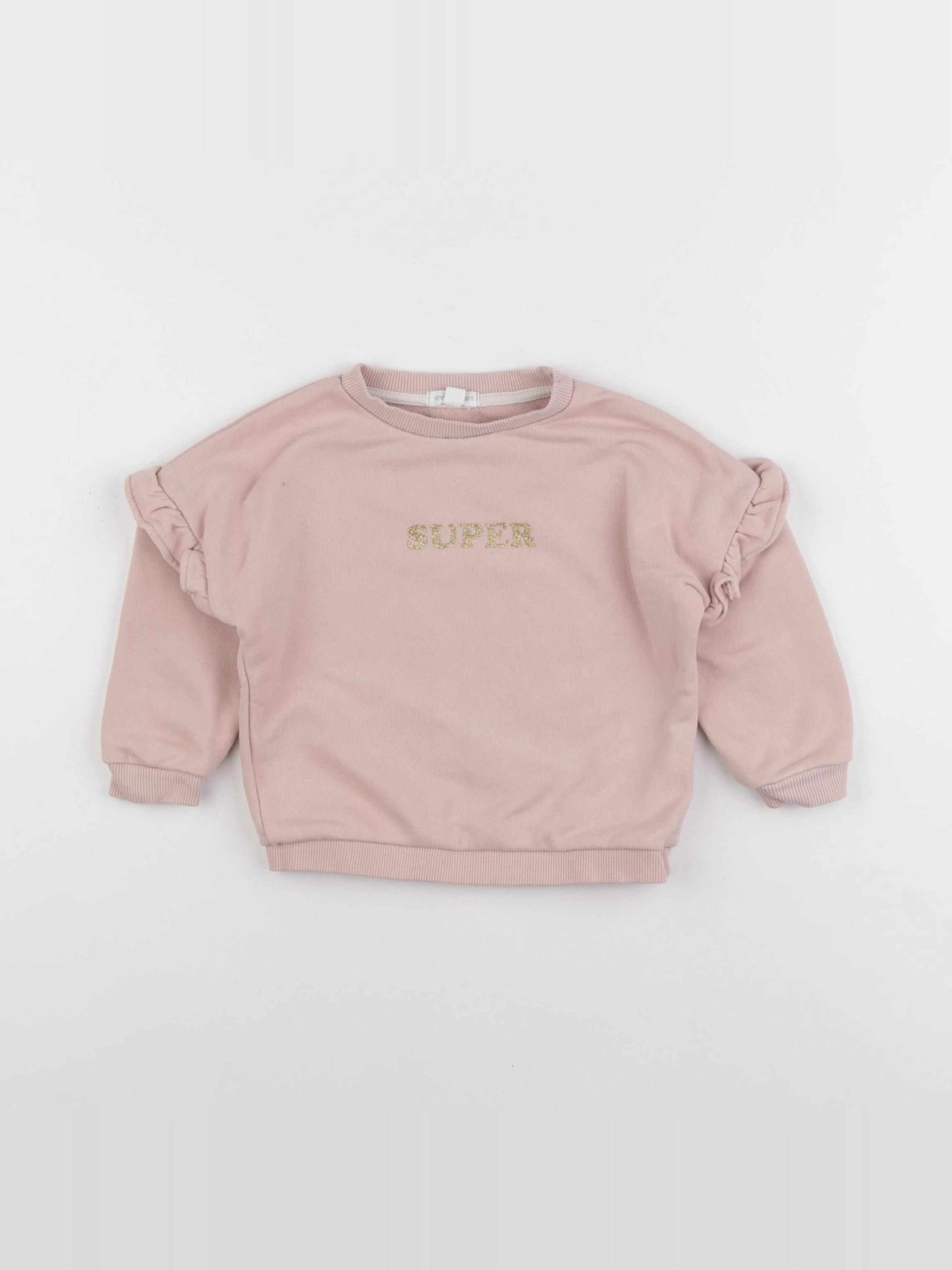 Vertbaudet - sweat rose - 2 ans