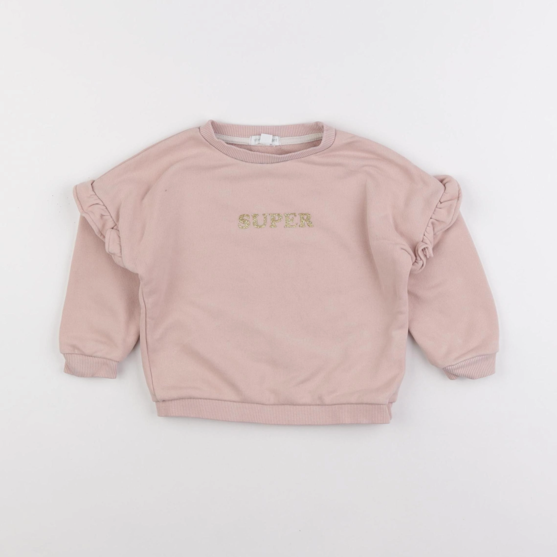 Vertbaudet - sweat rose - 2 ans