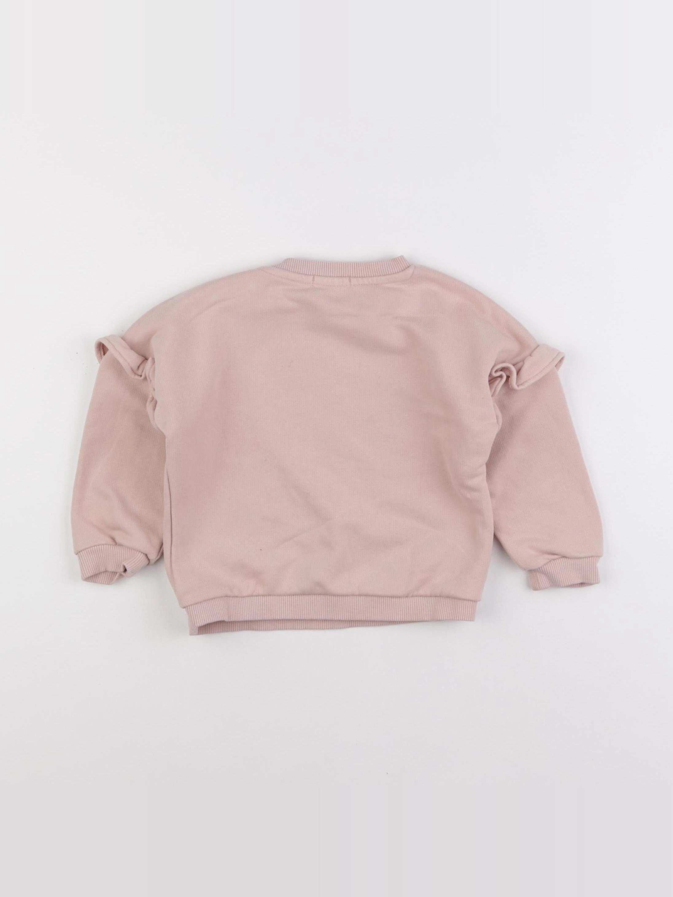 Vertbaudet - sweat rose - 2 ans
