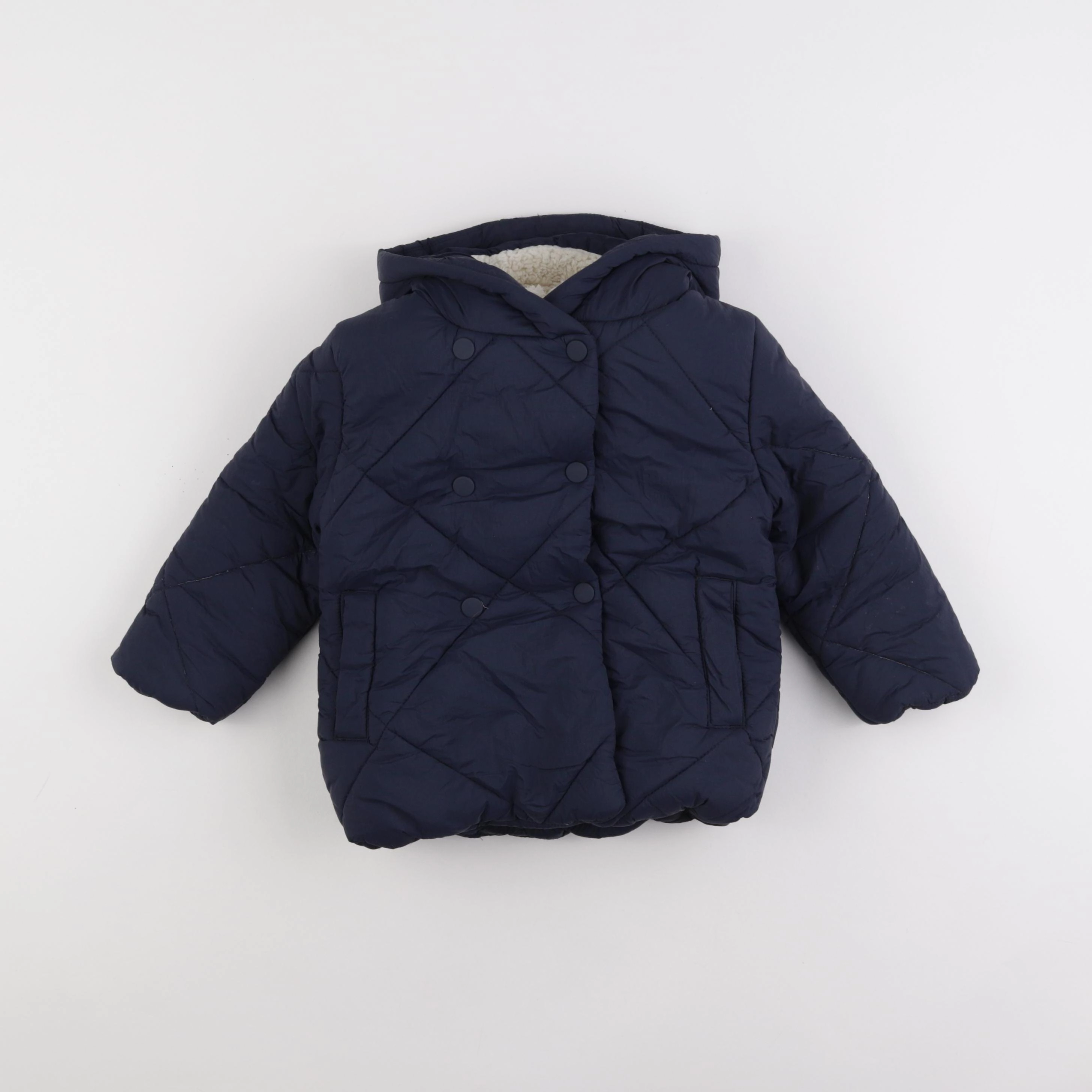 Vertbaudet - doudoune bleu - 3 ans