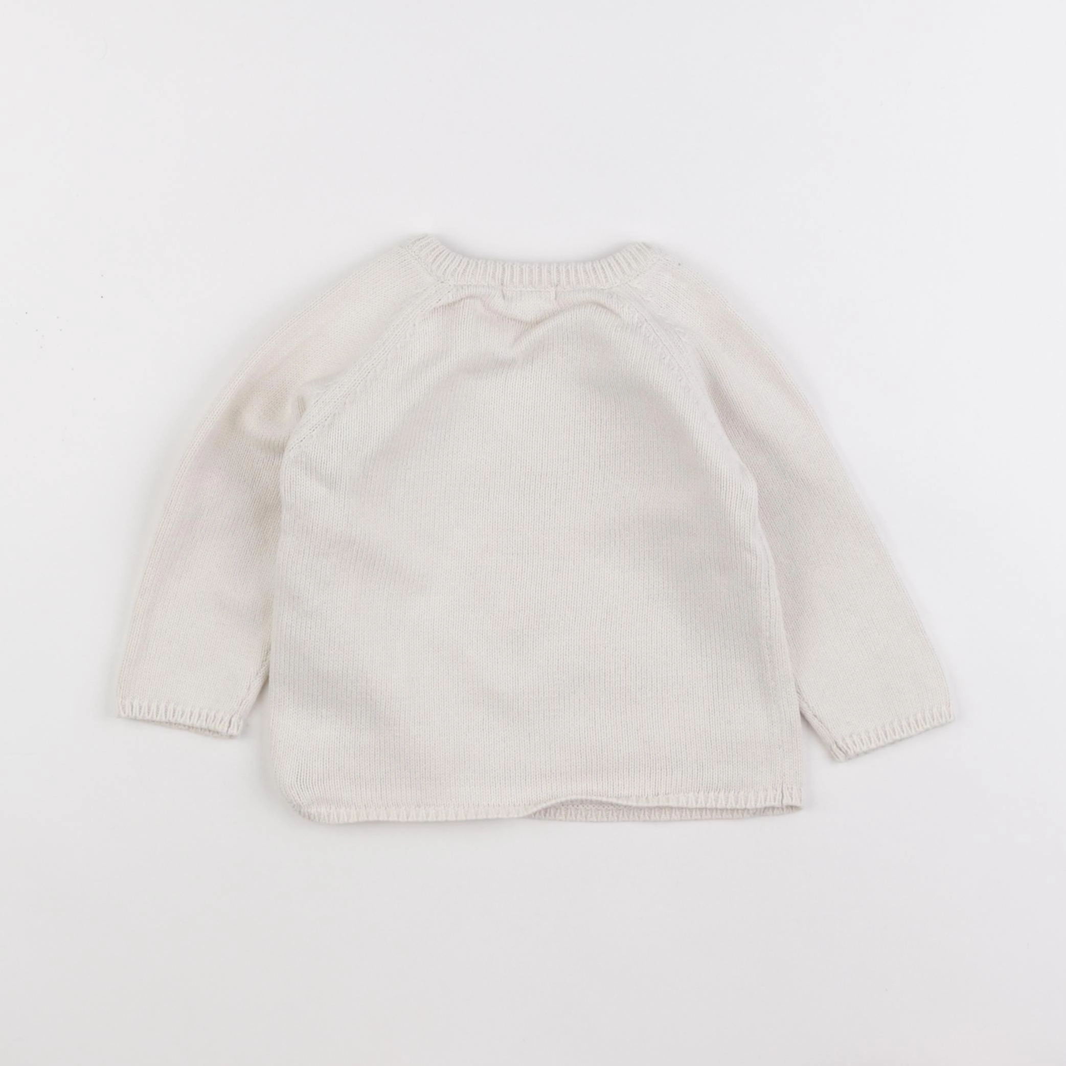 Vertbaudet - pull beige - 12 mois