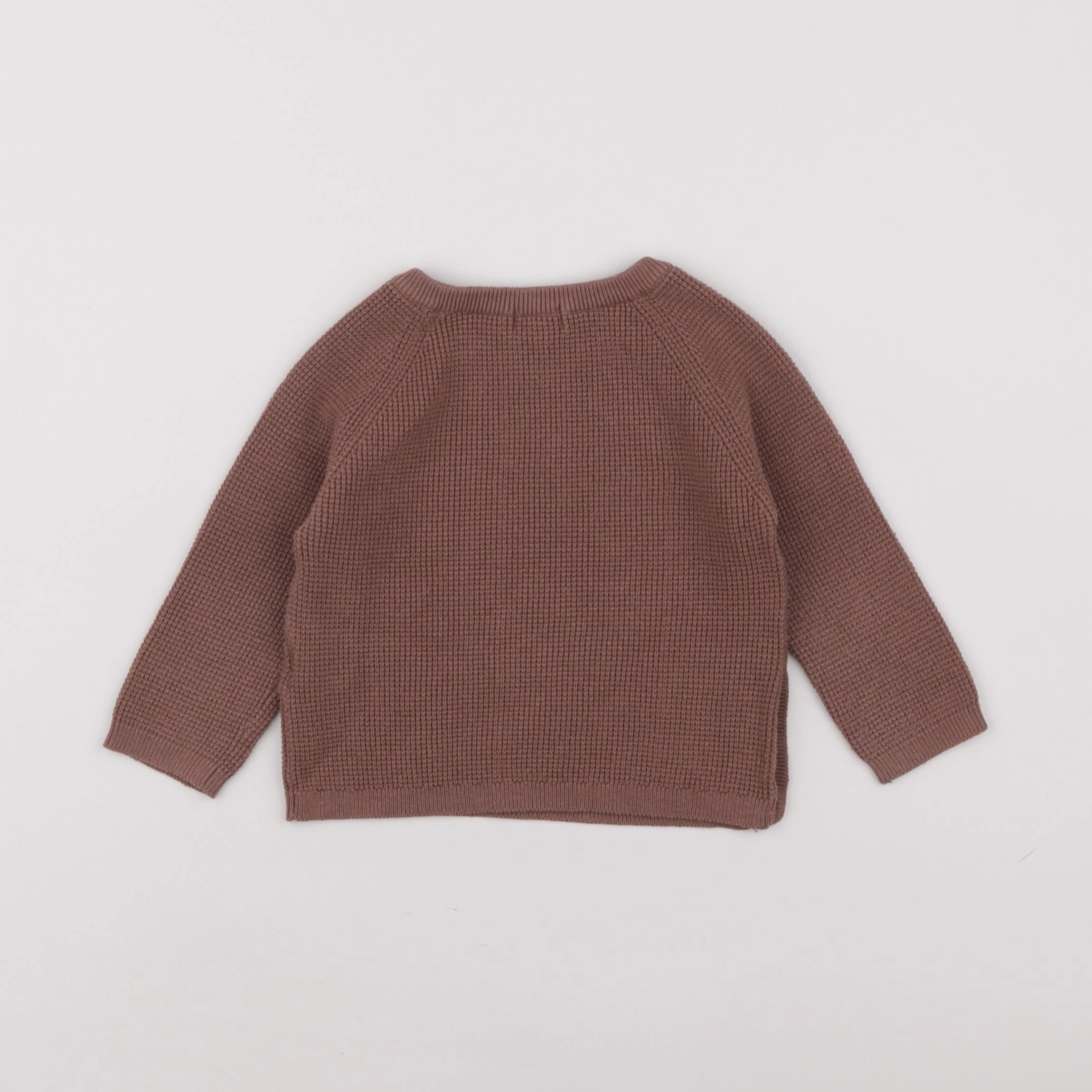 Vertbaudet - pull violet - 12 mois