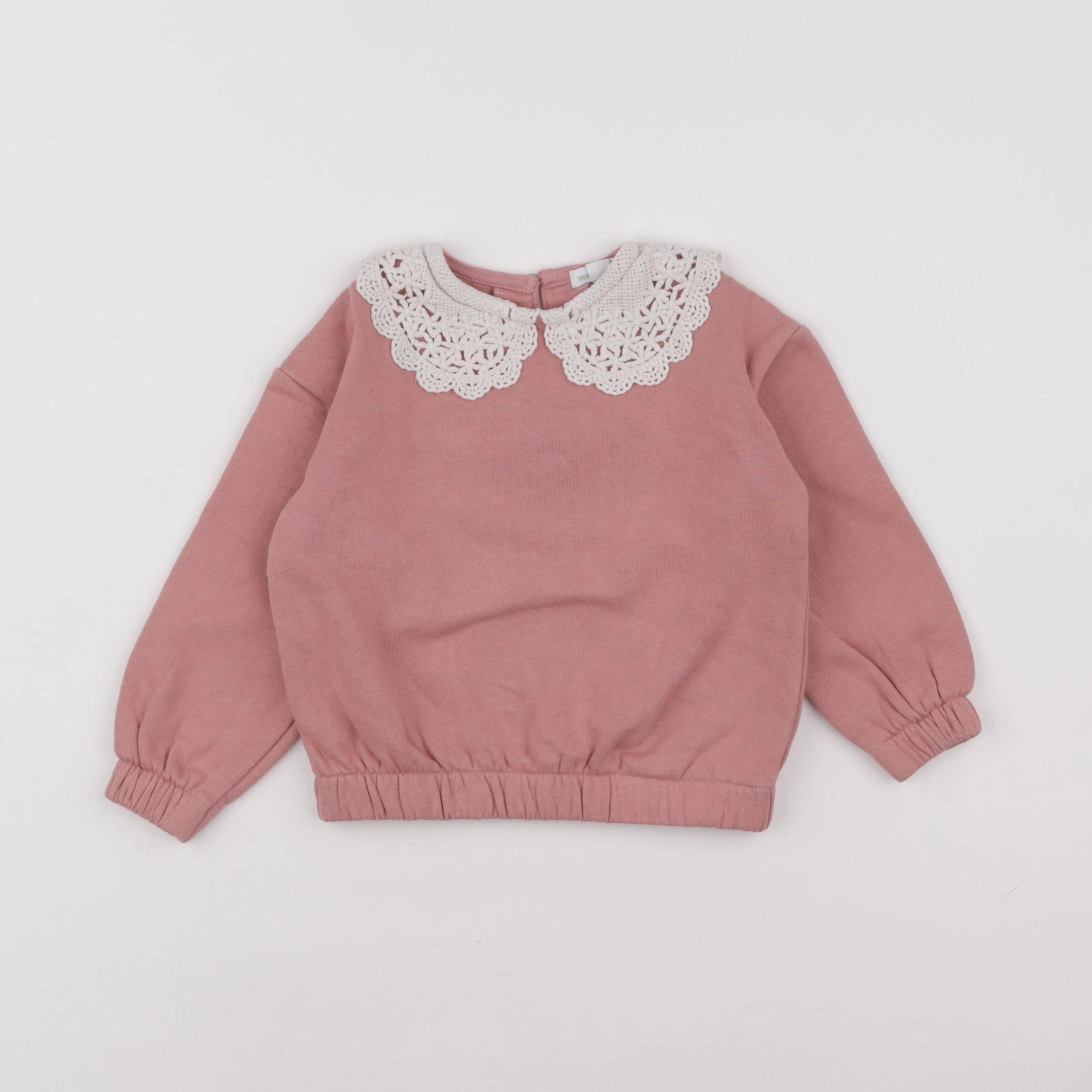 Vertbaudet - sweat rose - 3 ans