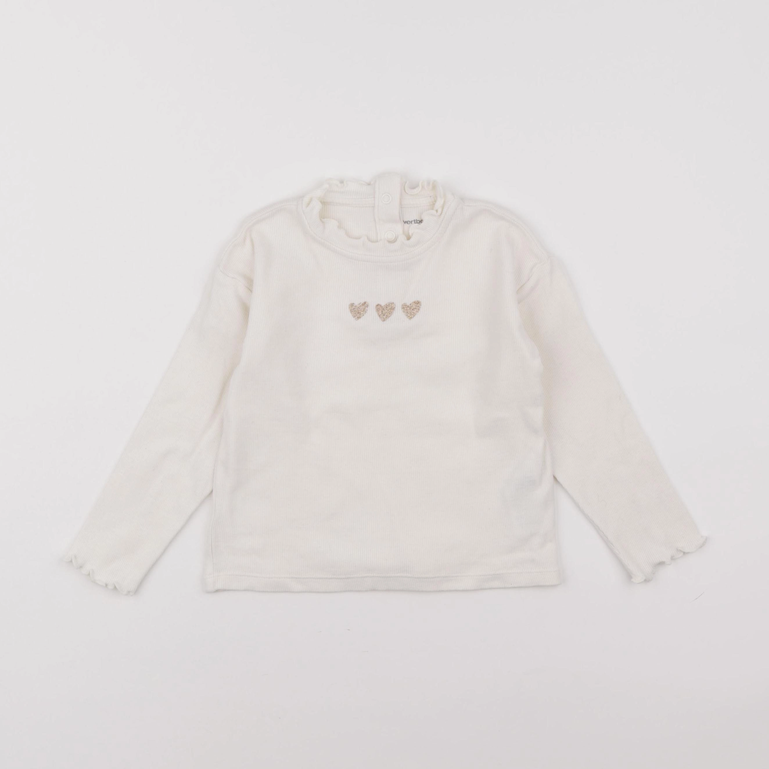 Vertbaudet - sous-pull beige - 3 ans
