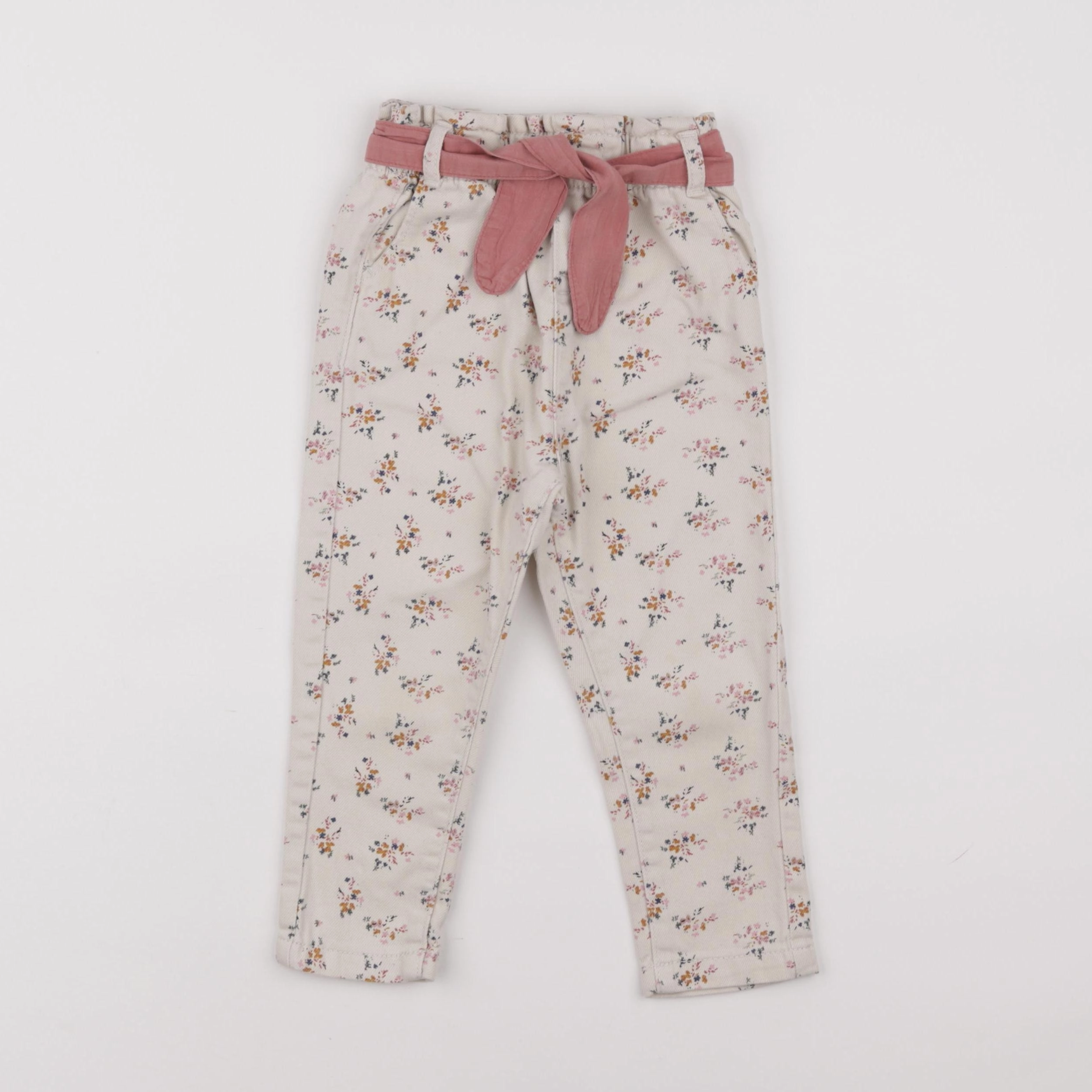 Vertbaudet - jean beige - 24 mois