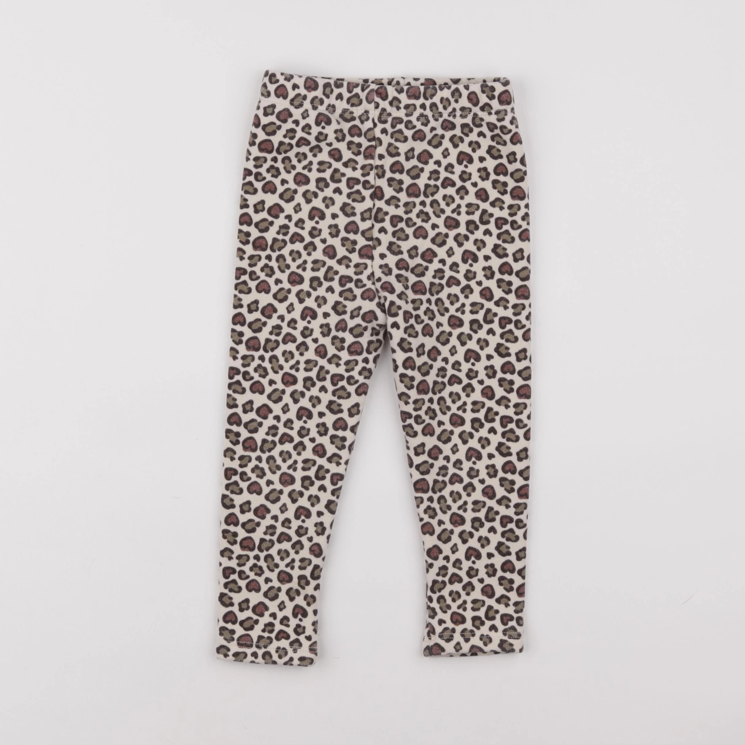 Vertbaudet - legging beige, marron - 3 ans