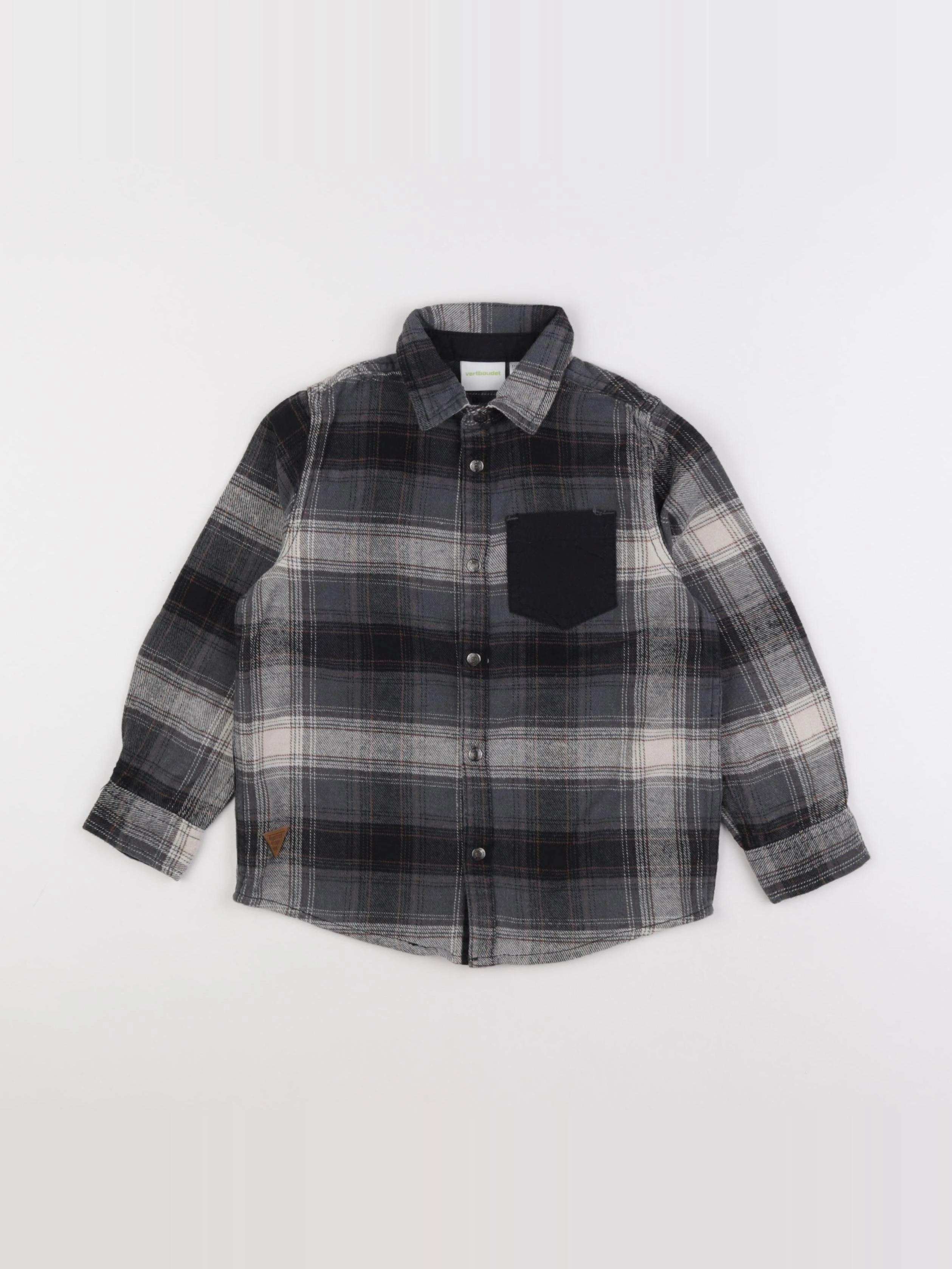 Vertbaudet - chemise noir - 6 ans