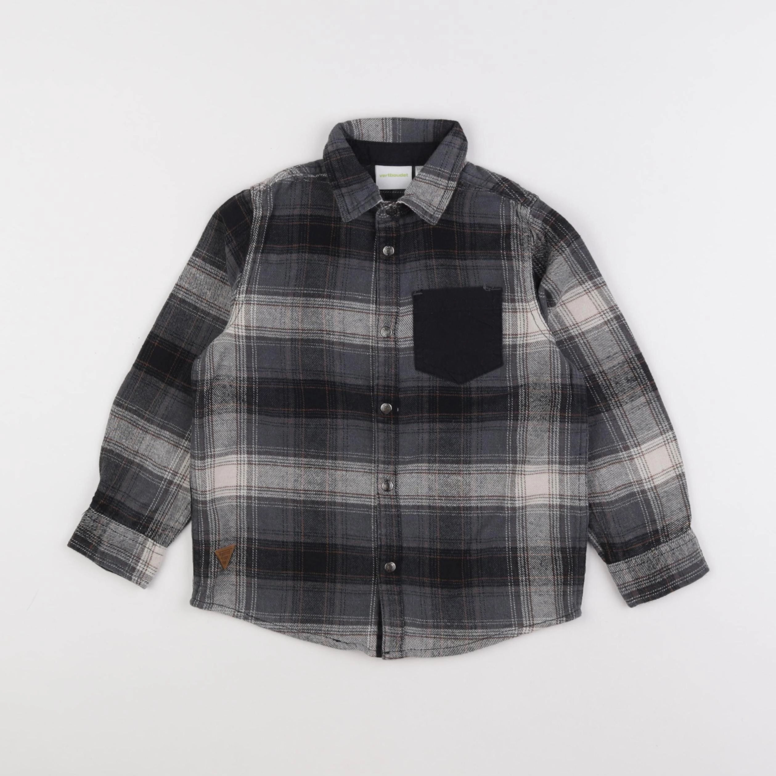 Vertbaudet - chemise noir - 6 ans