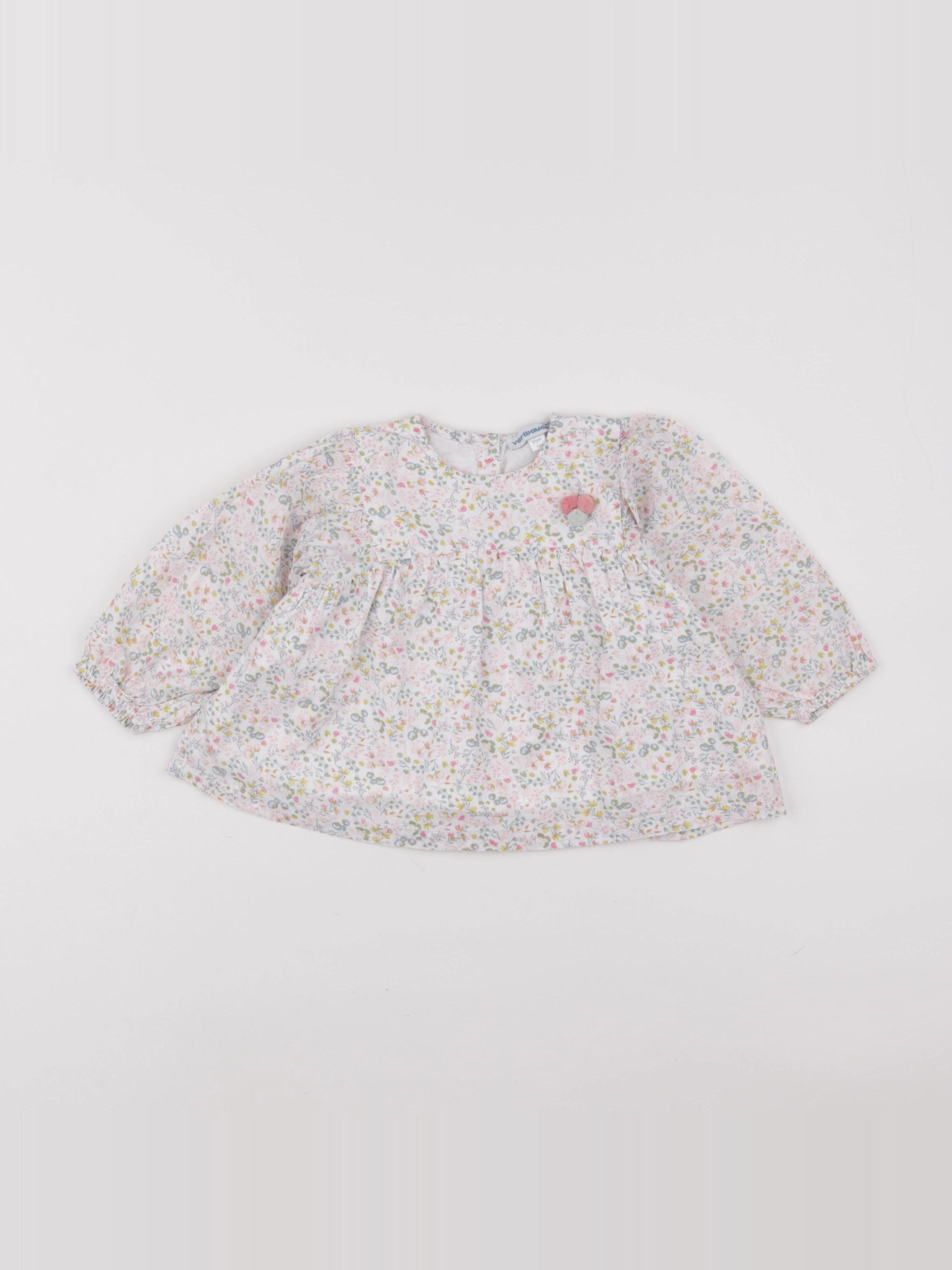 Vertbaudet - blouse blanc - 18 mois