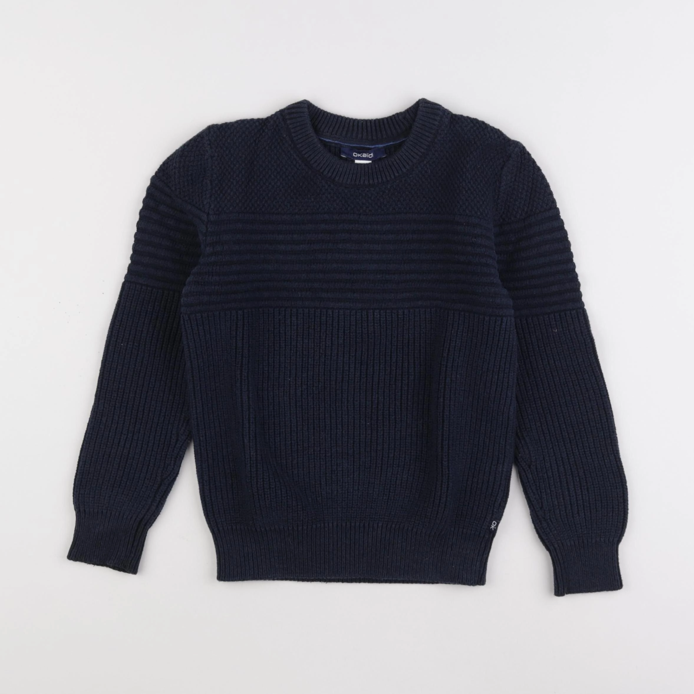 Okaidi - pull bleu - 8 ans