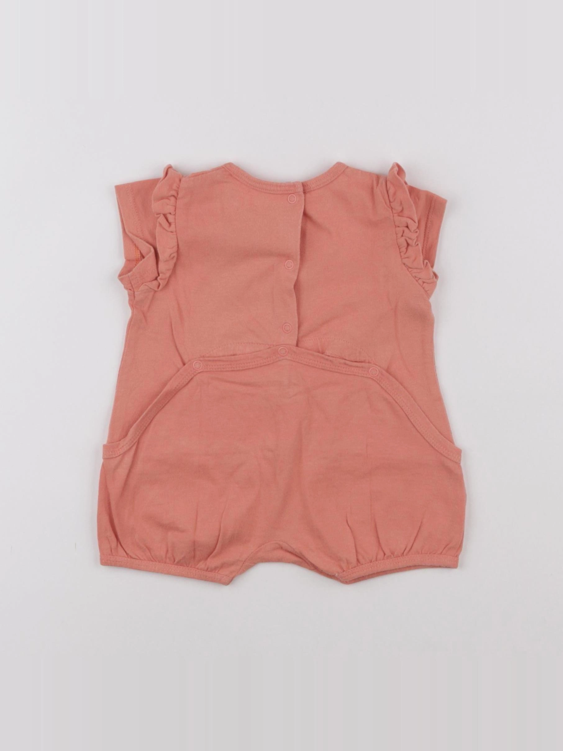 Vertbaudet - combinaison rose - 6 mois